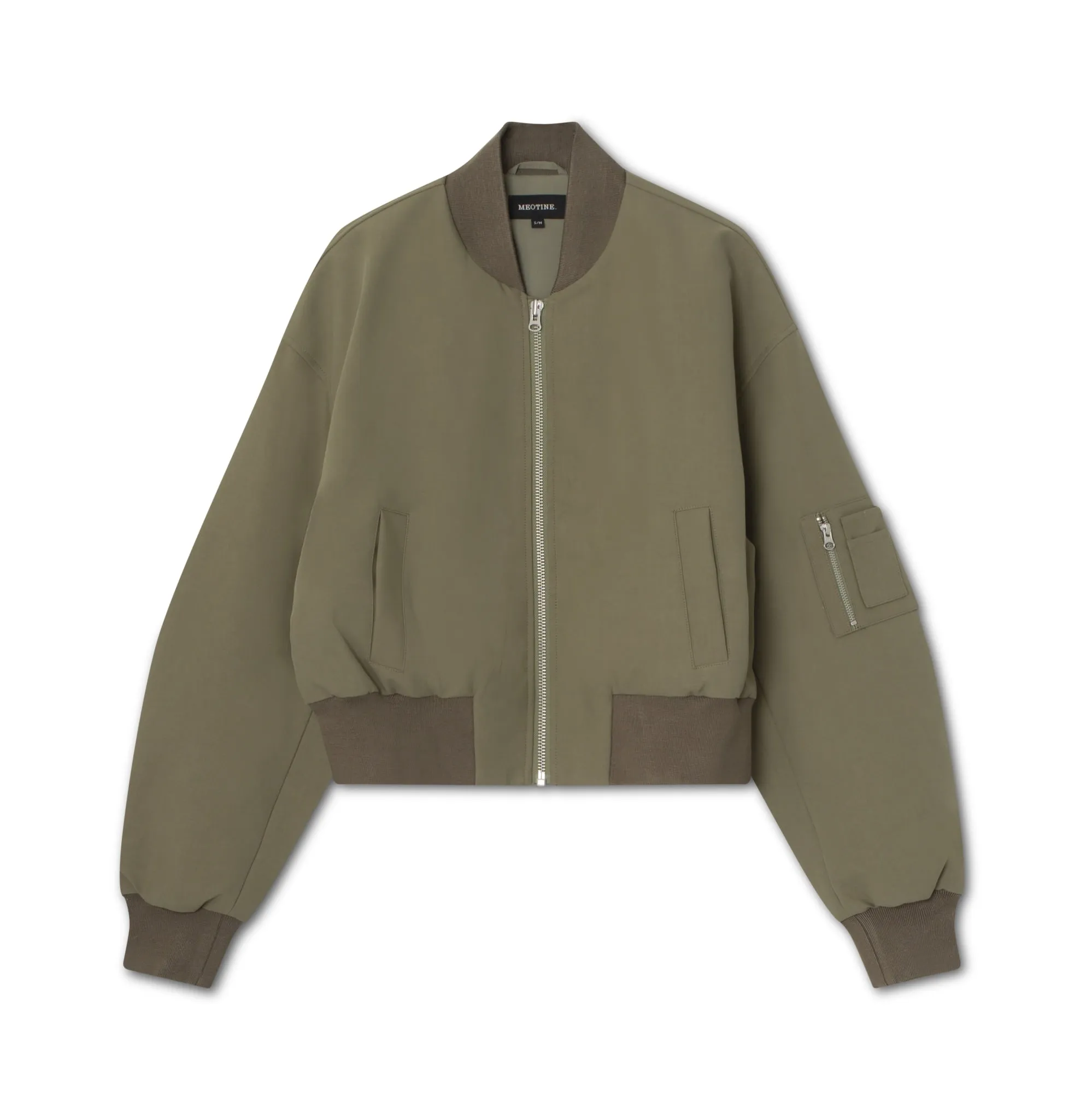 KIAN CANVAS BOMBER JACKET - ARMY