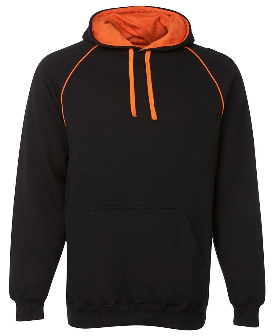 KIDS & ADULTS CONTRAST FLEECY HOODIE BLACK OPTIONS 3CFH