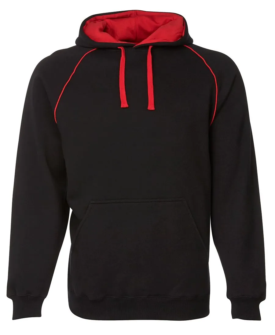 KIDS & ADULTS CONTRAST FLEECY HOODIE BLACK OPTIONS 3CFH