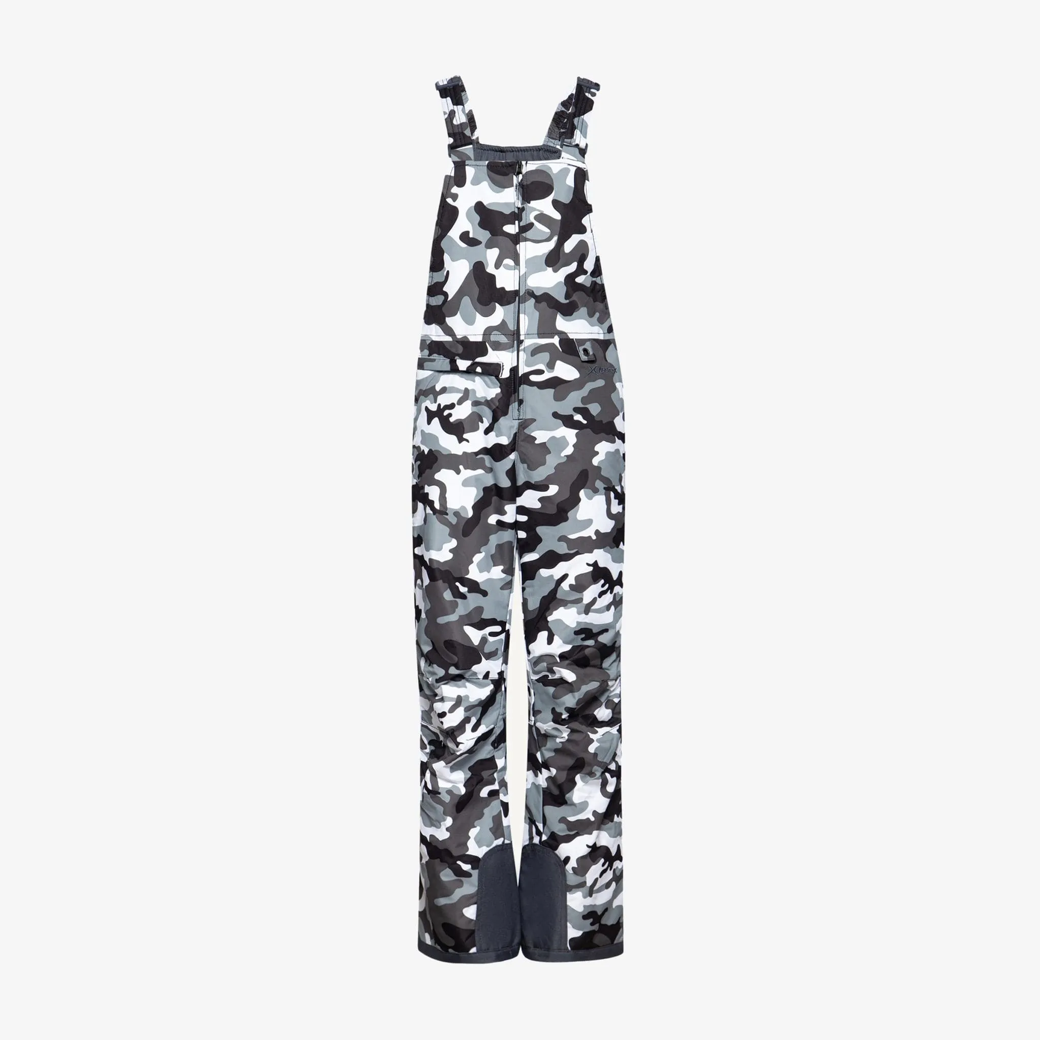 Kids Camo Insulated Snow Bib Overalls