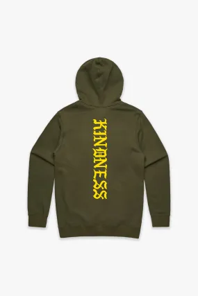 Kindness Pullover Hoodie - Olive