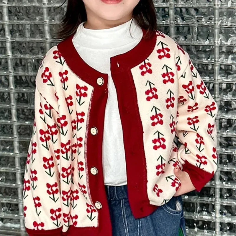 Knitted Patterned Cardigan