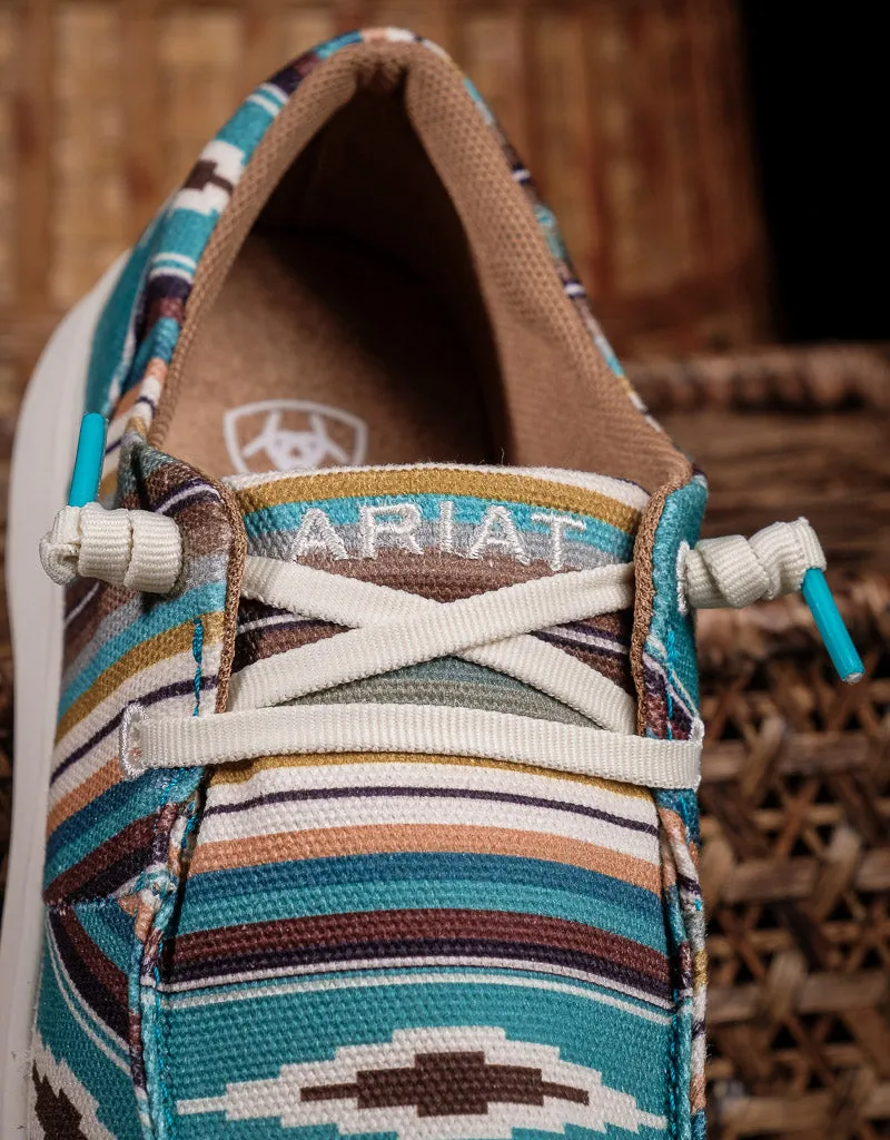 Ladies Hilo Turquoise Serape Shoe 10044590