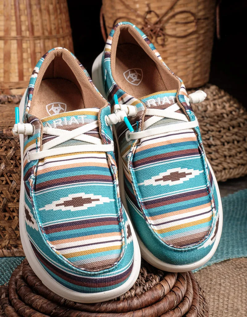 Ladies Hilo Turquoise Serape Shoe 10044590