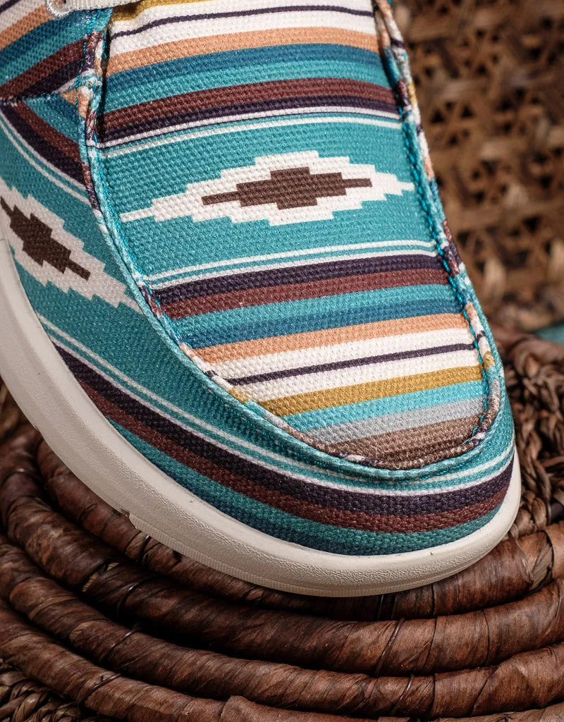 Ladies Hilo Turquoise Serape Shoe 10044590