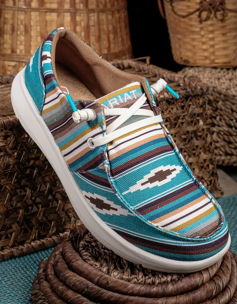 Ladies Hilo Turquoise Serape Shoe 10044590