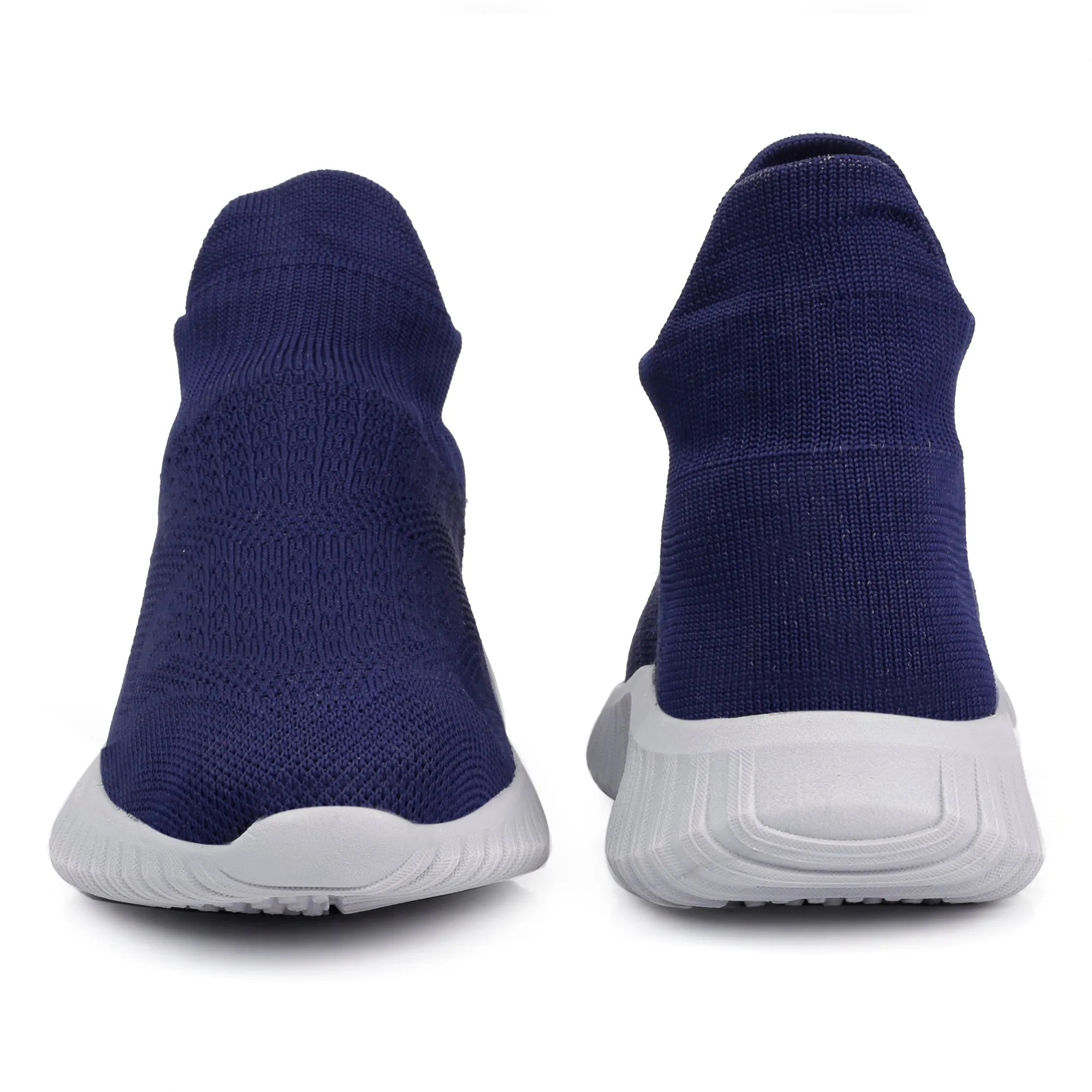 Latest Knitted Fabric Material Casual Black Sports Socks Shoes For Men