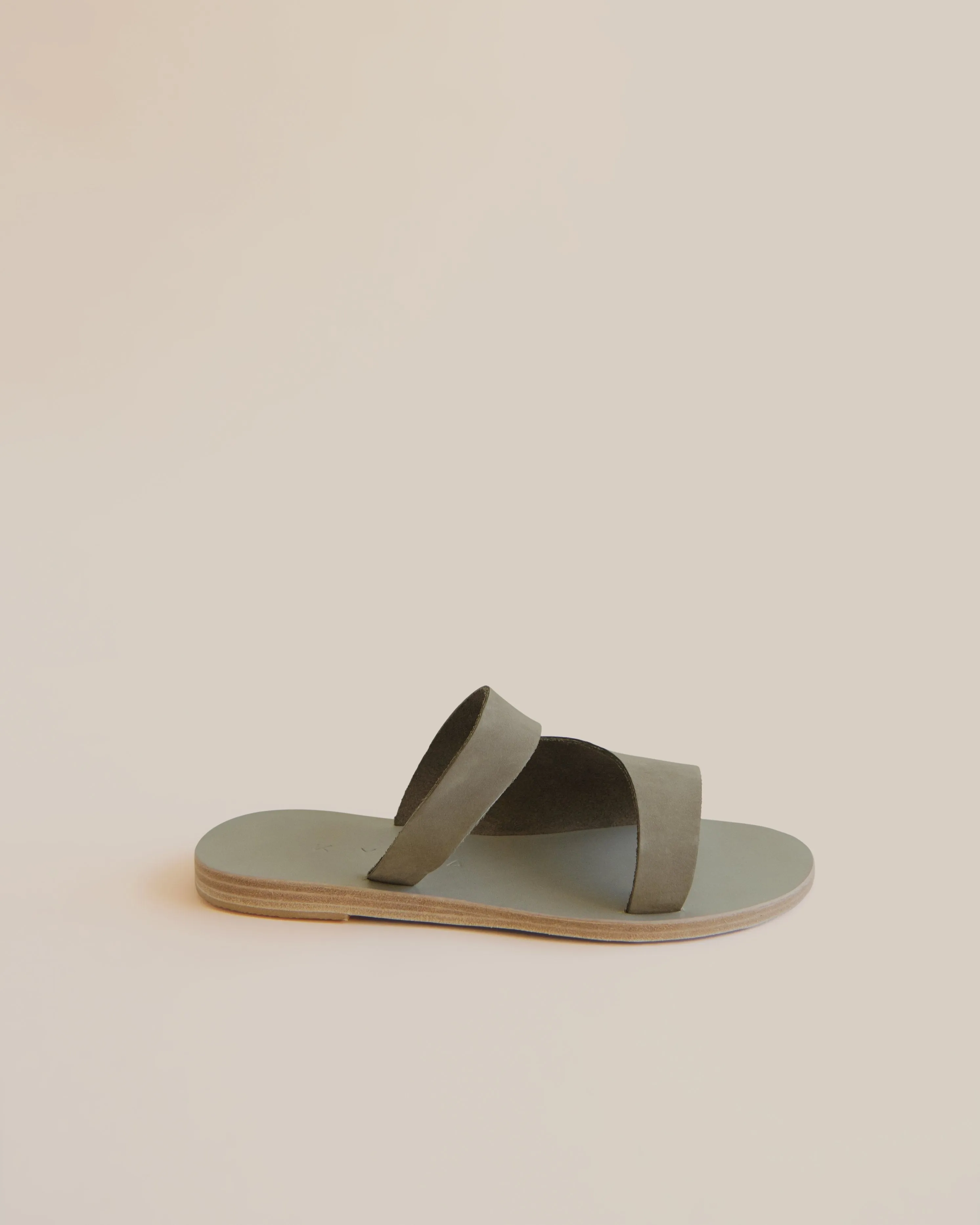 Lesvos Leather Slide Sandal