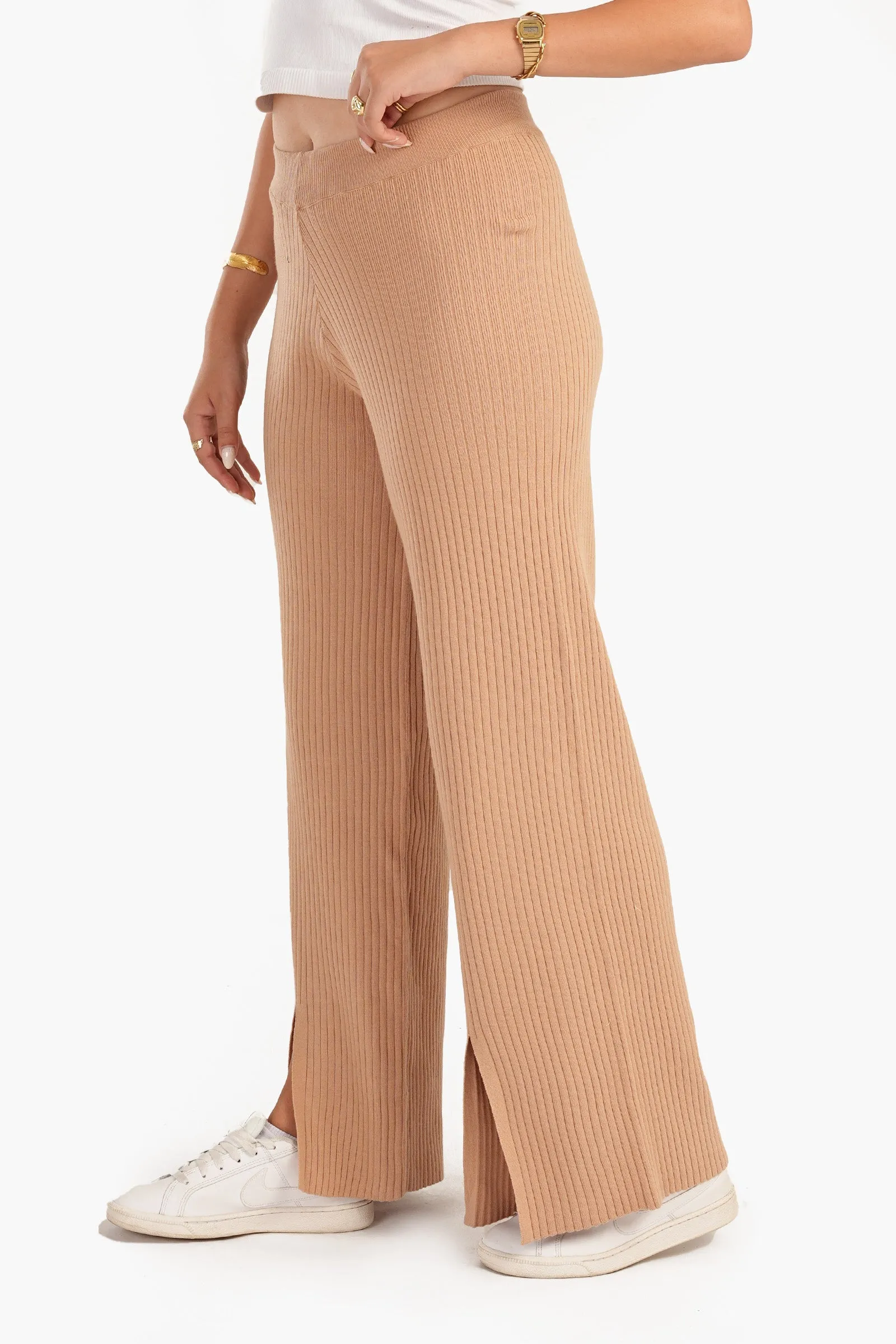 Lounge Pants with Front Slits