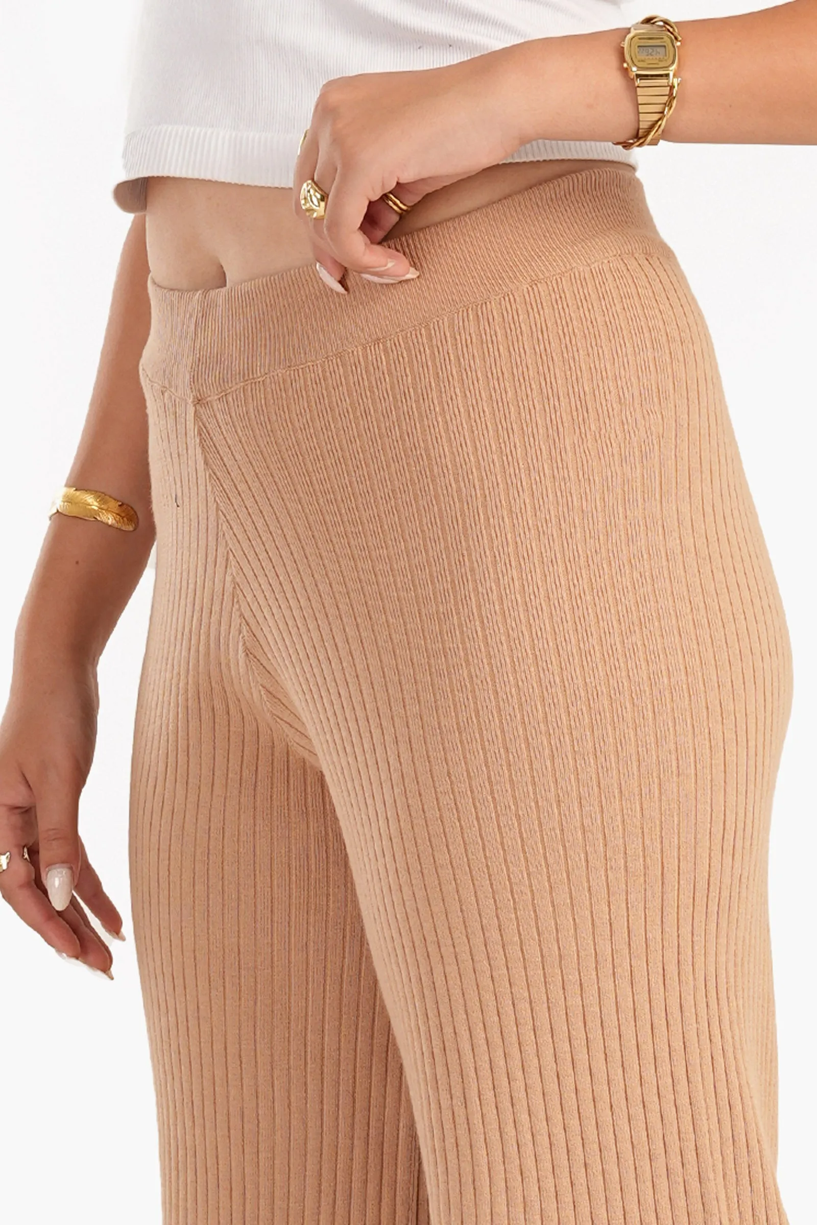 Lounge Pants with Front Slits