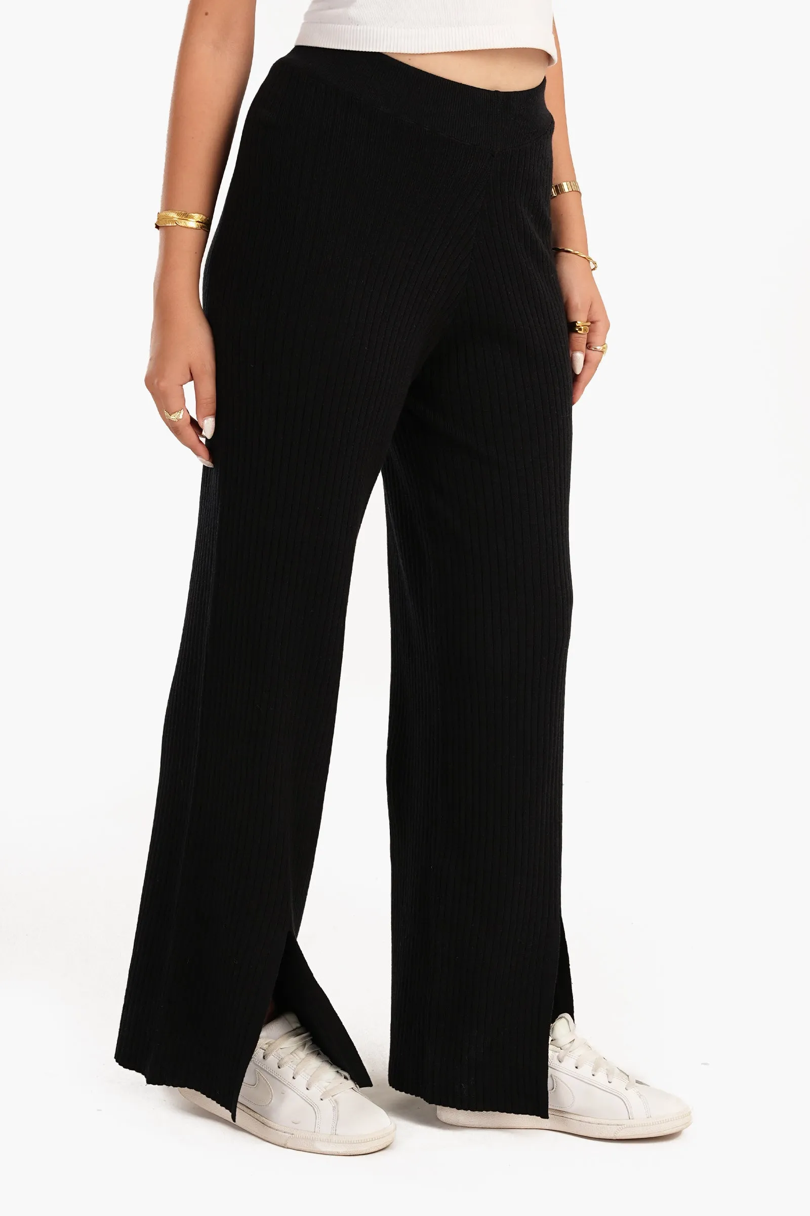 Lounge Pants with Front Slits