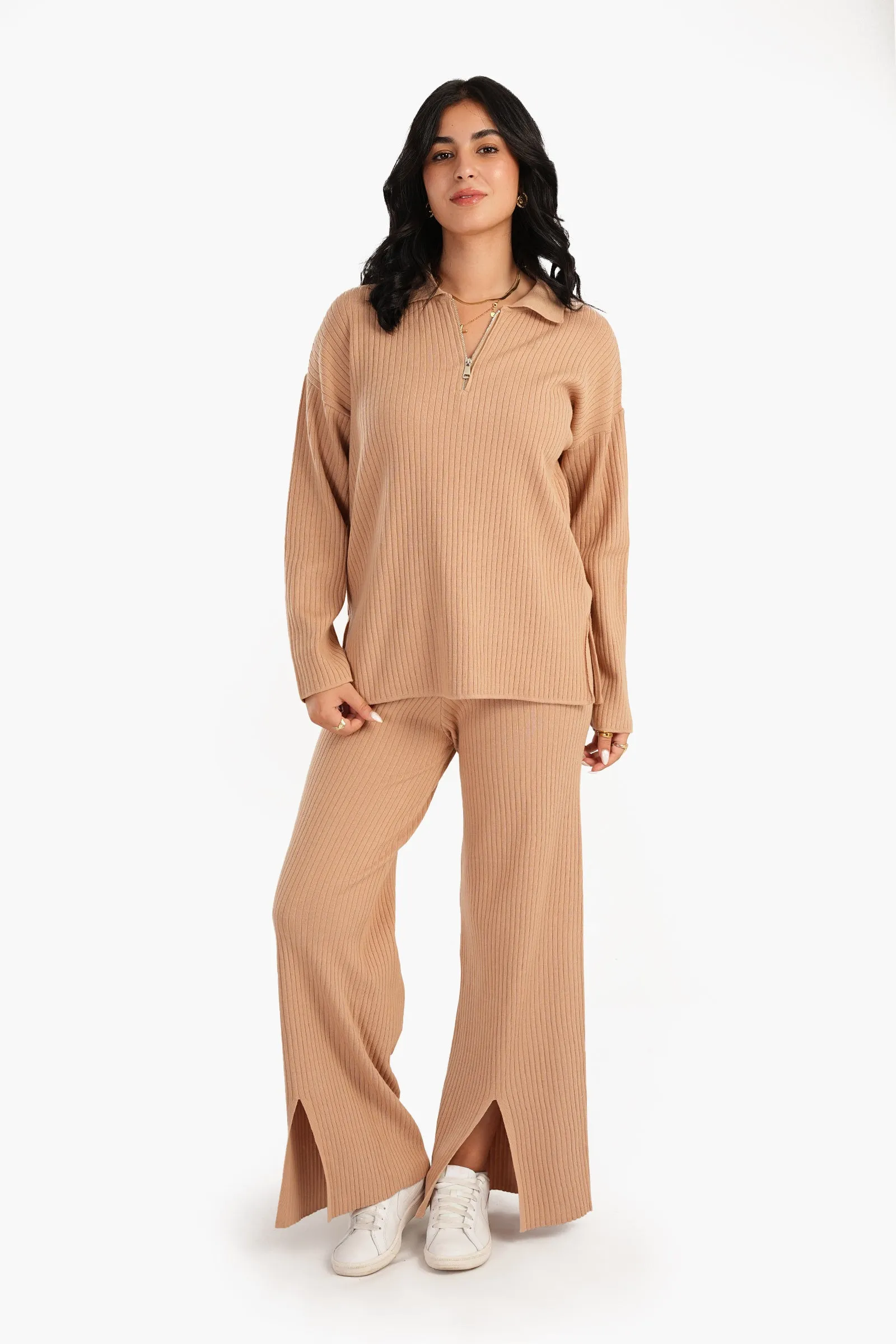 Lounge Pants with Front Slits