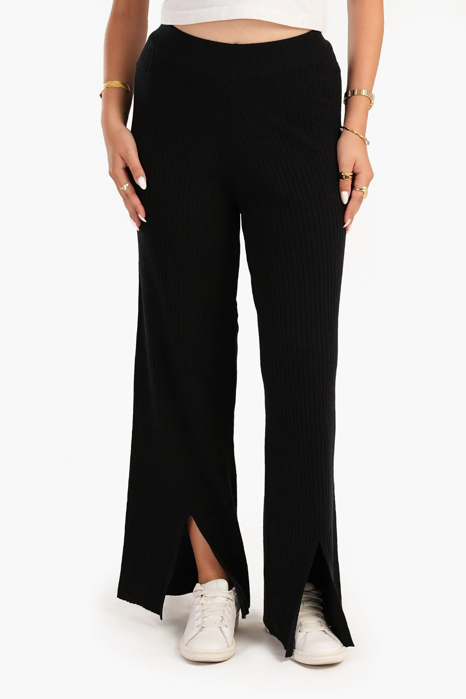 Lounge Pants with Front Slits