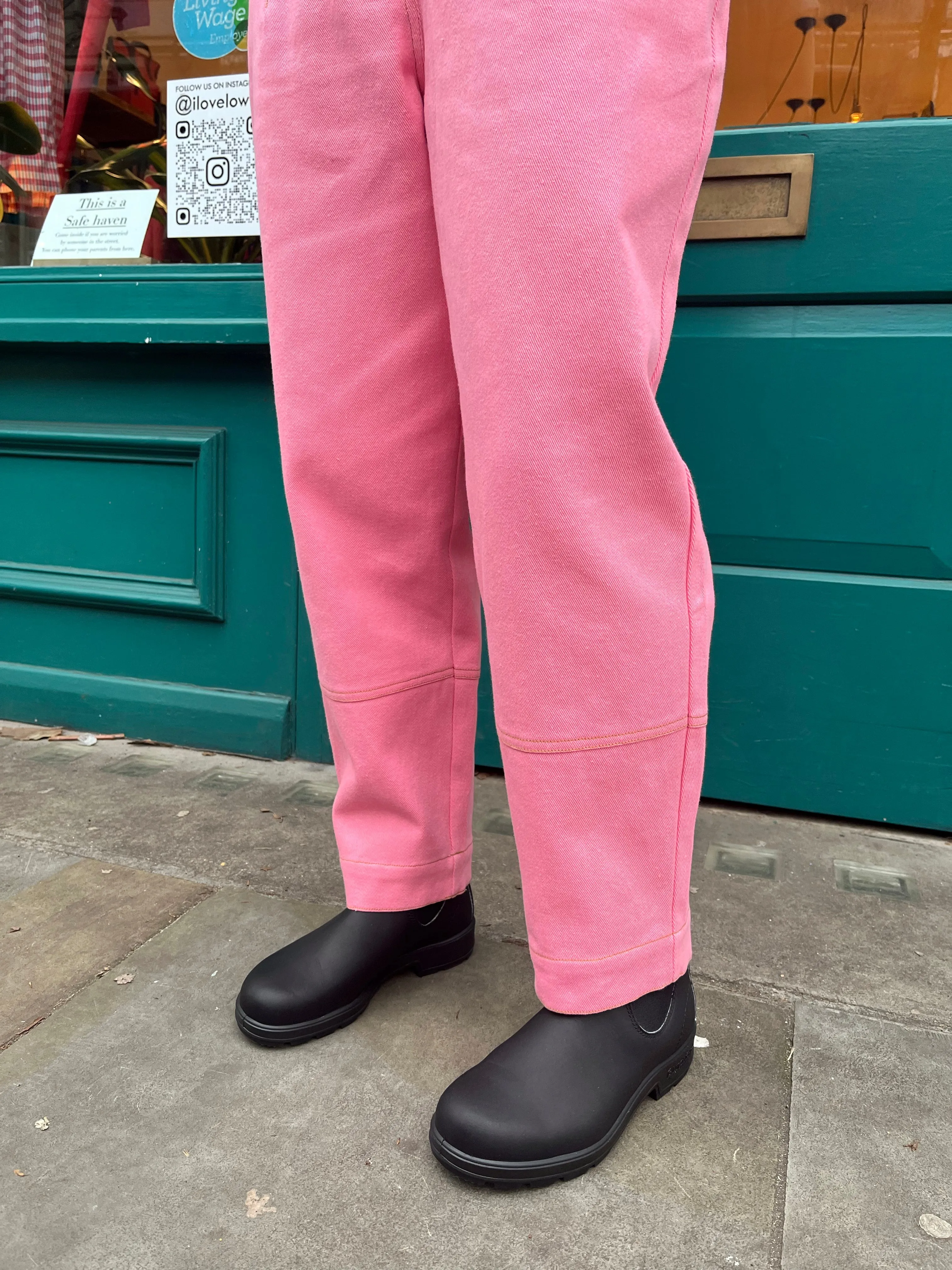 Lowie Drill Bubblegum 5 Button Trouser