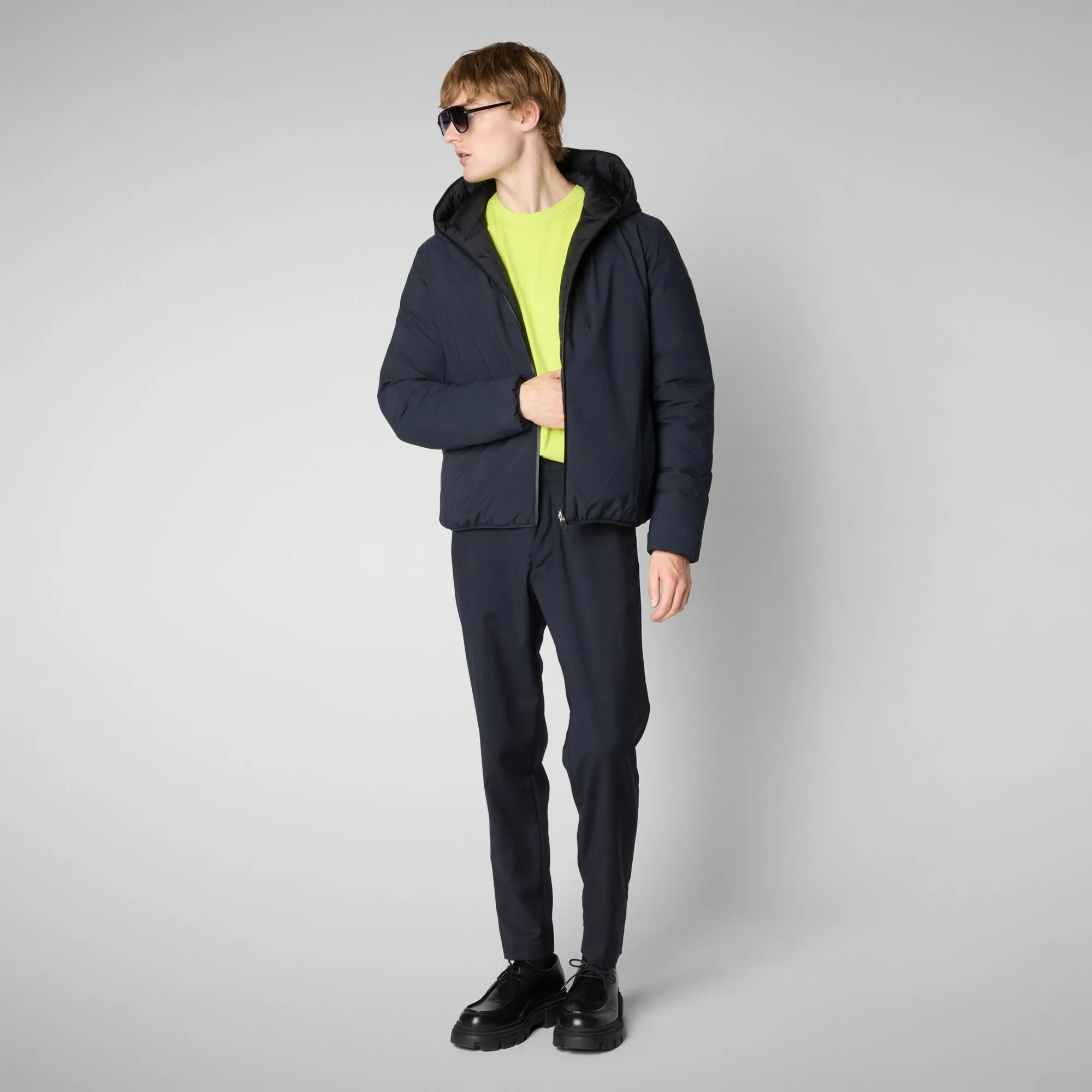 Man's animal free jacket Ezra in blue black