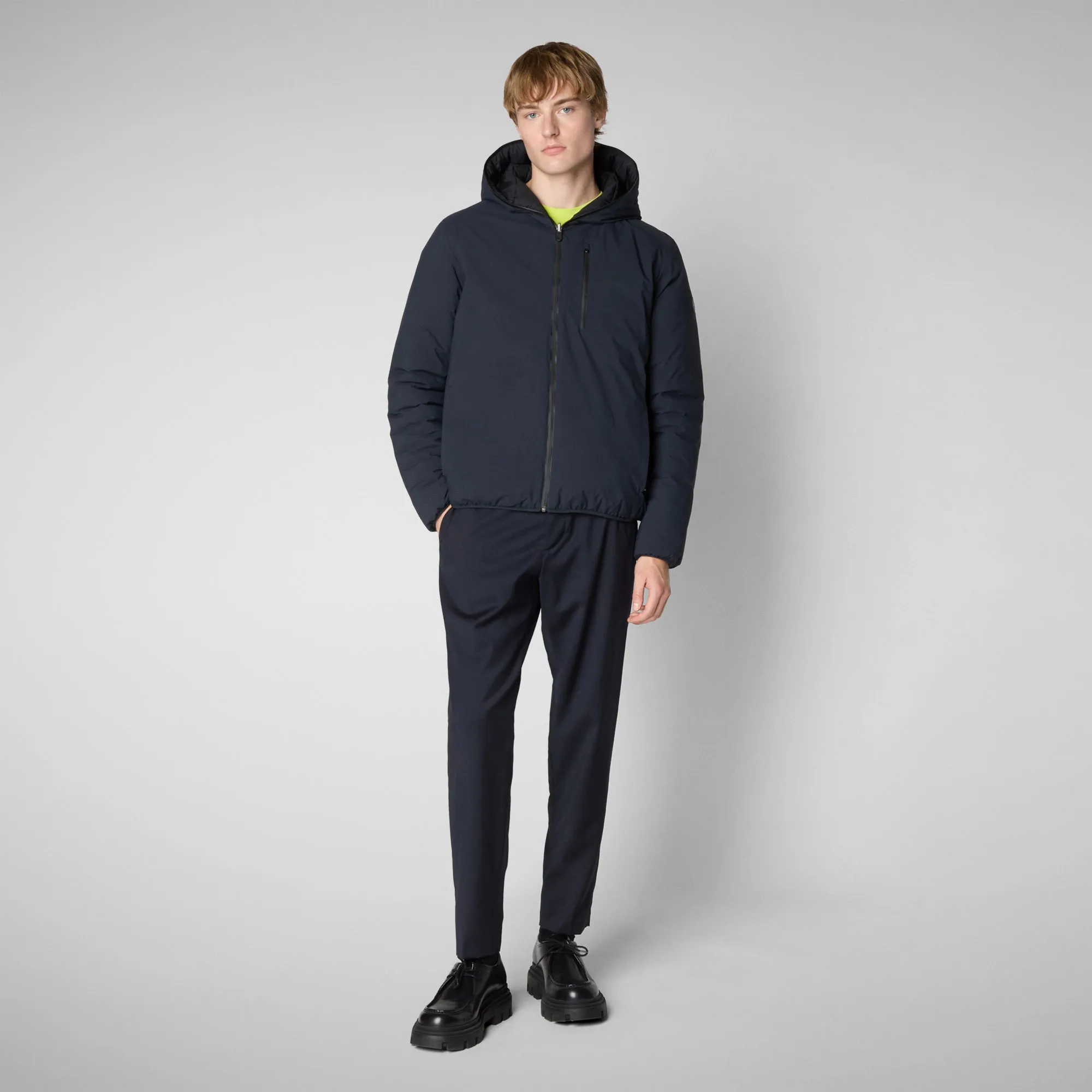 Man's animal free jacket Ezra in blue black