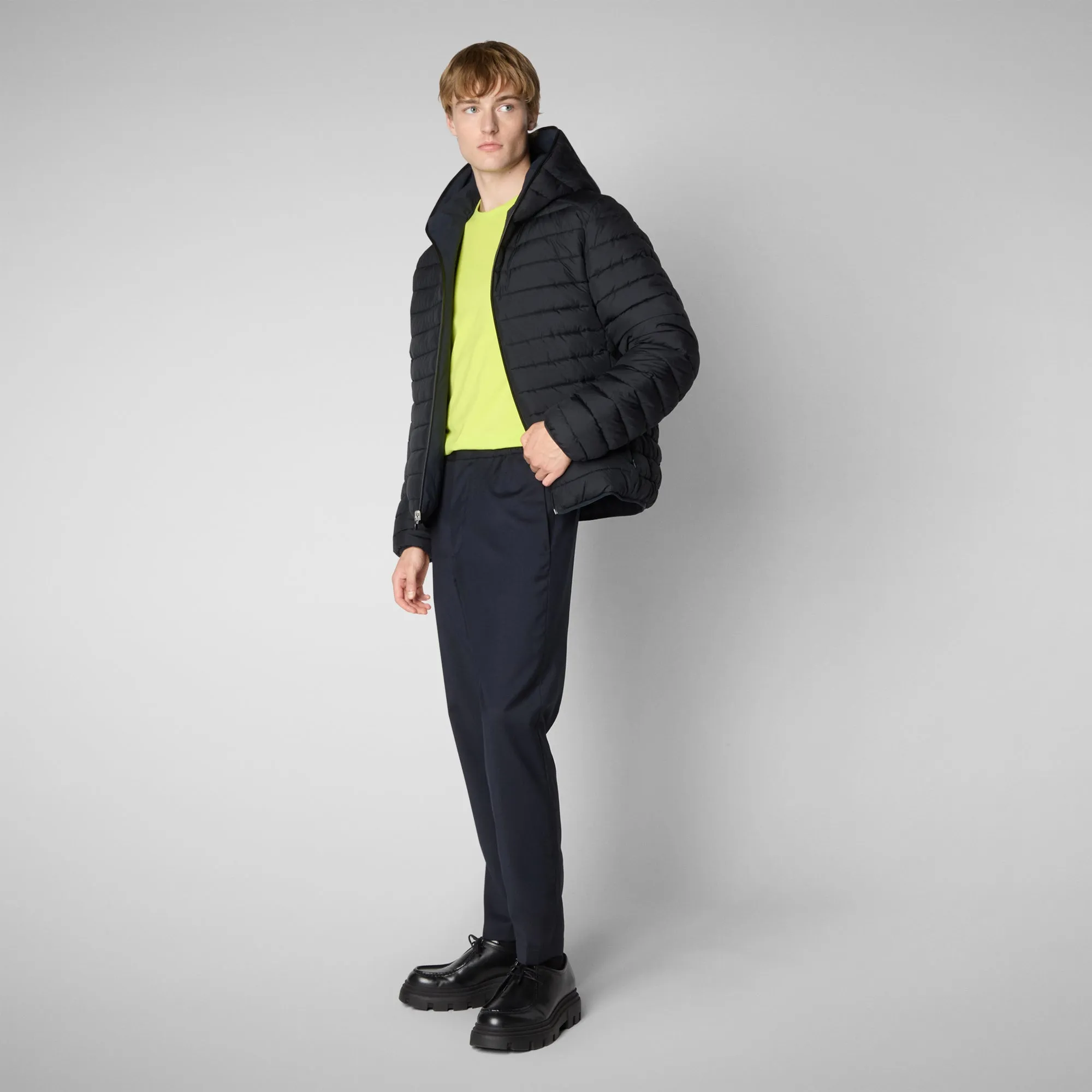 Man's animal free jacket Ezra in blue black