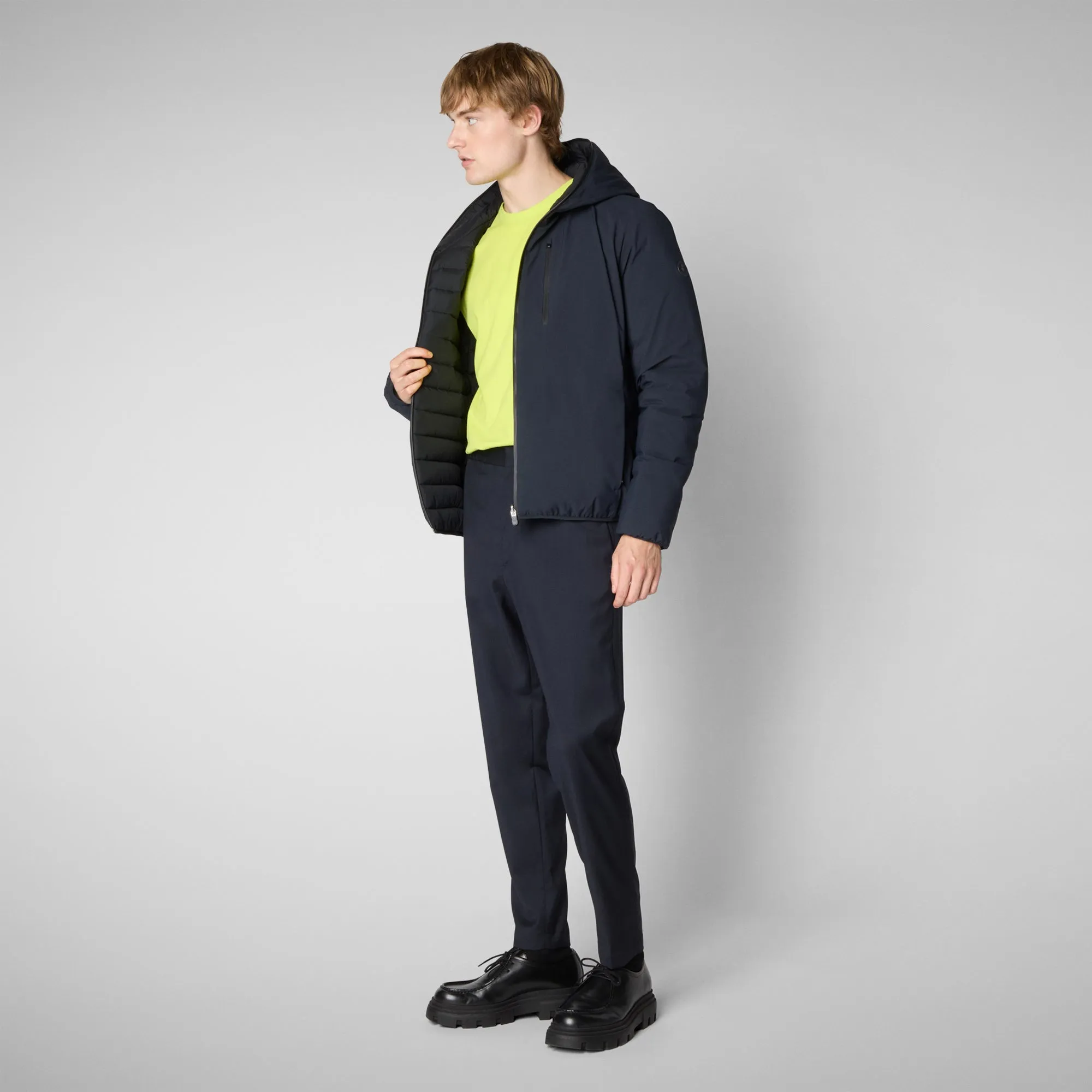 Man's animal free jacket Ezra in blue black