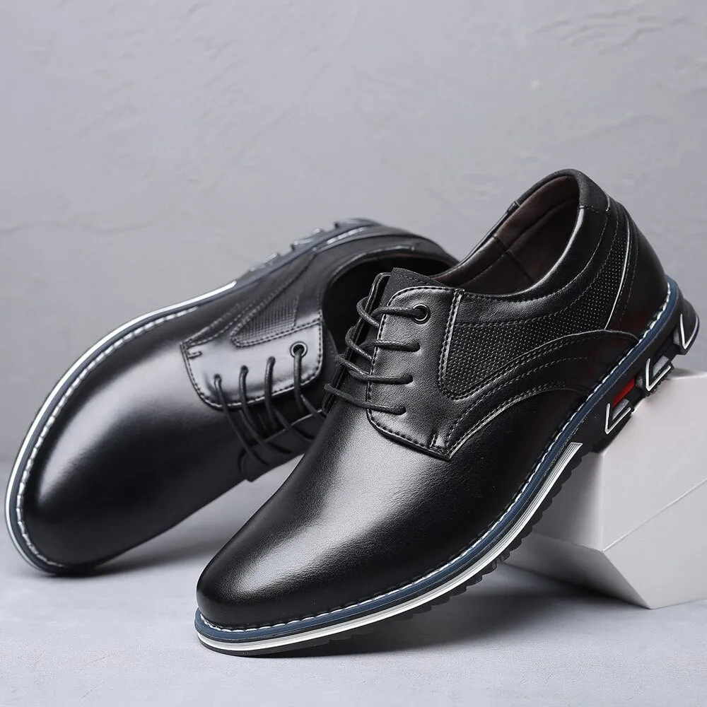 Men's Comfortable Leather Walking Office Shoes