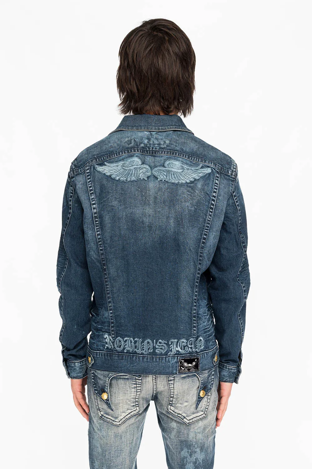 MENS DENIM WESTERN STYLE KILLER FLAP JACKET IN JAPAN MEDIUM