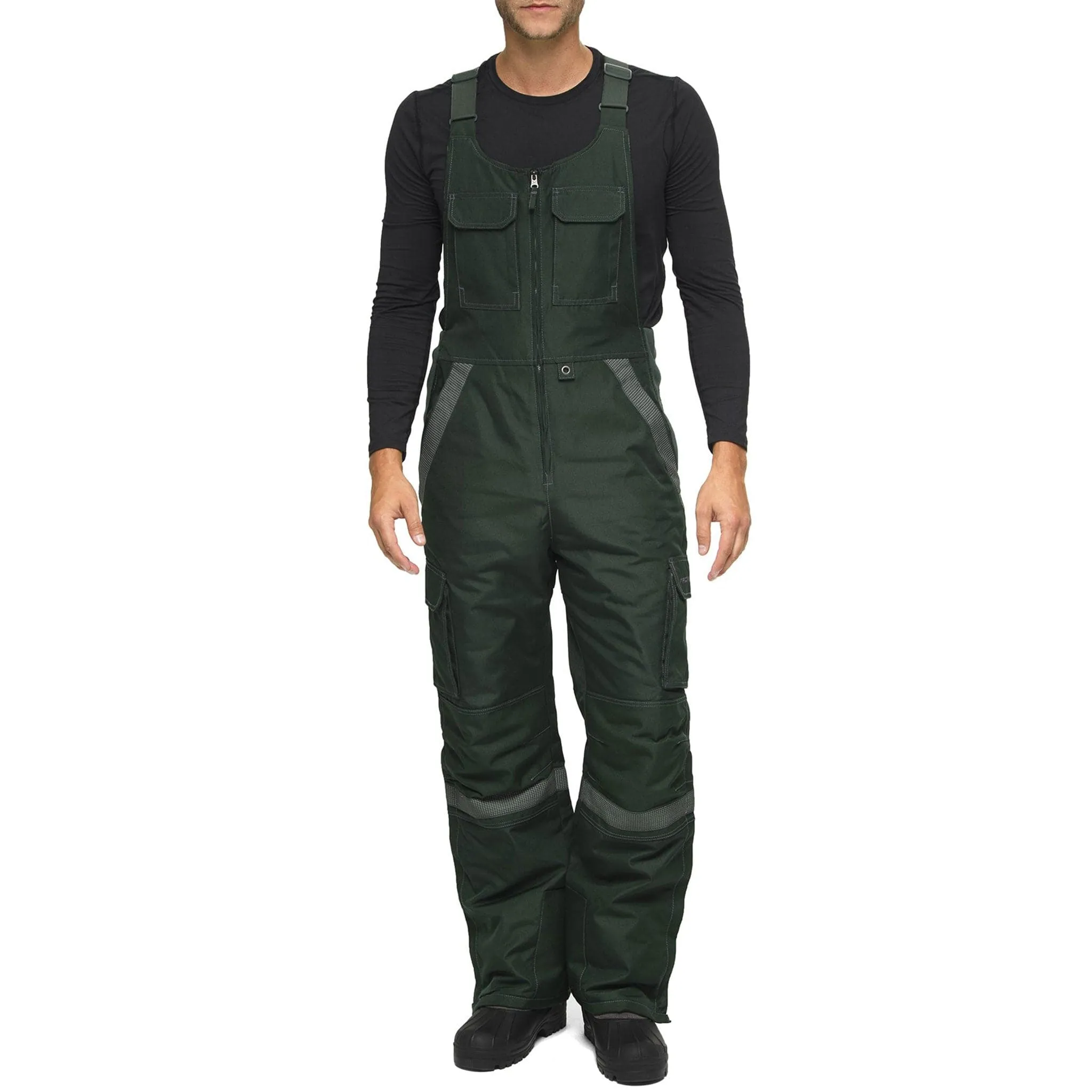 Men's Overalls Tundra Bib With Added Reflective Visibility