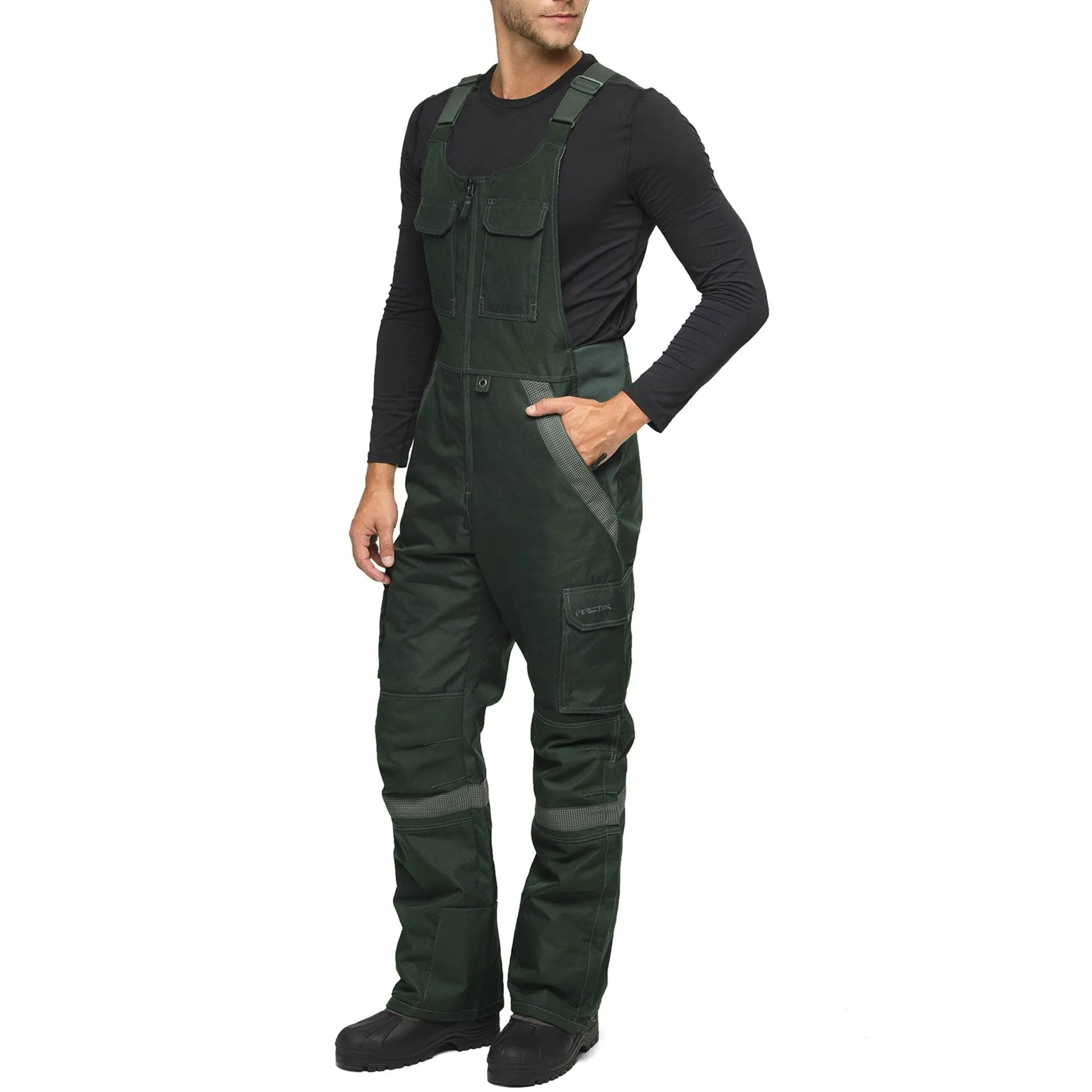 Men's Overalls Tundra Bib With Added Reflective Visibility