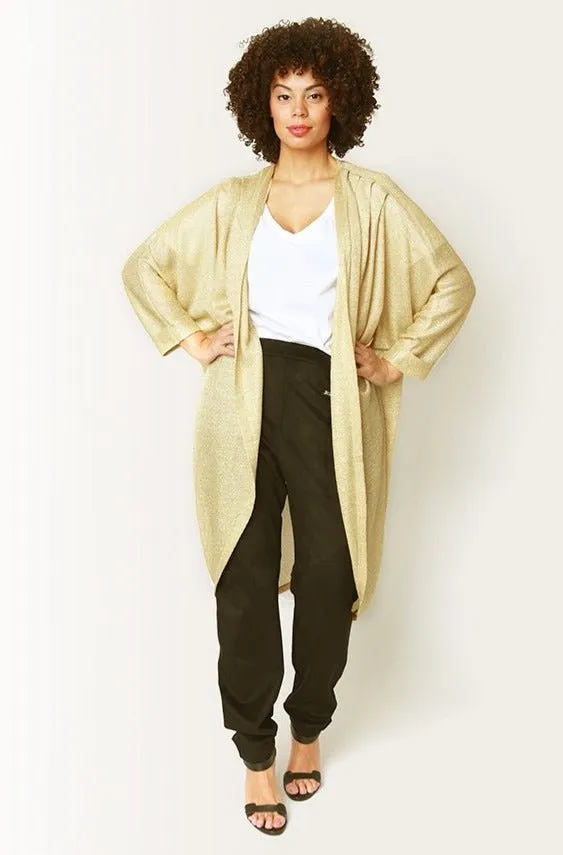 Mia Cocoon Cardigan // Gold