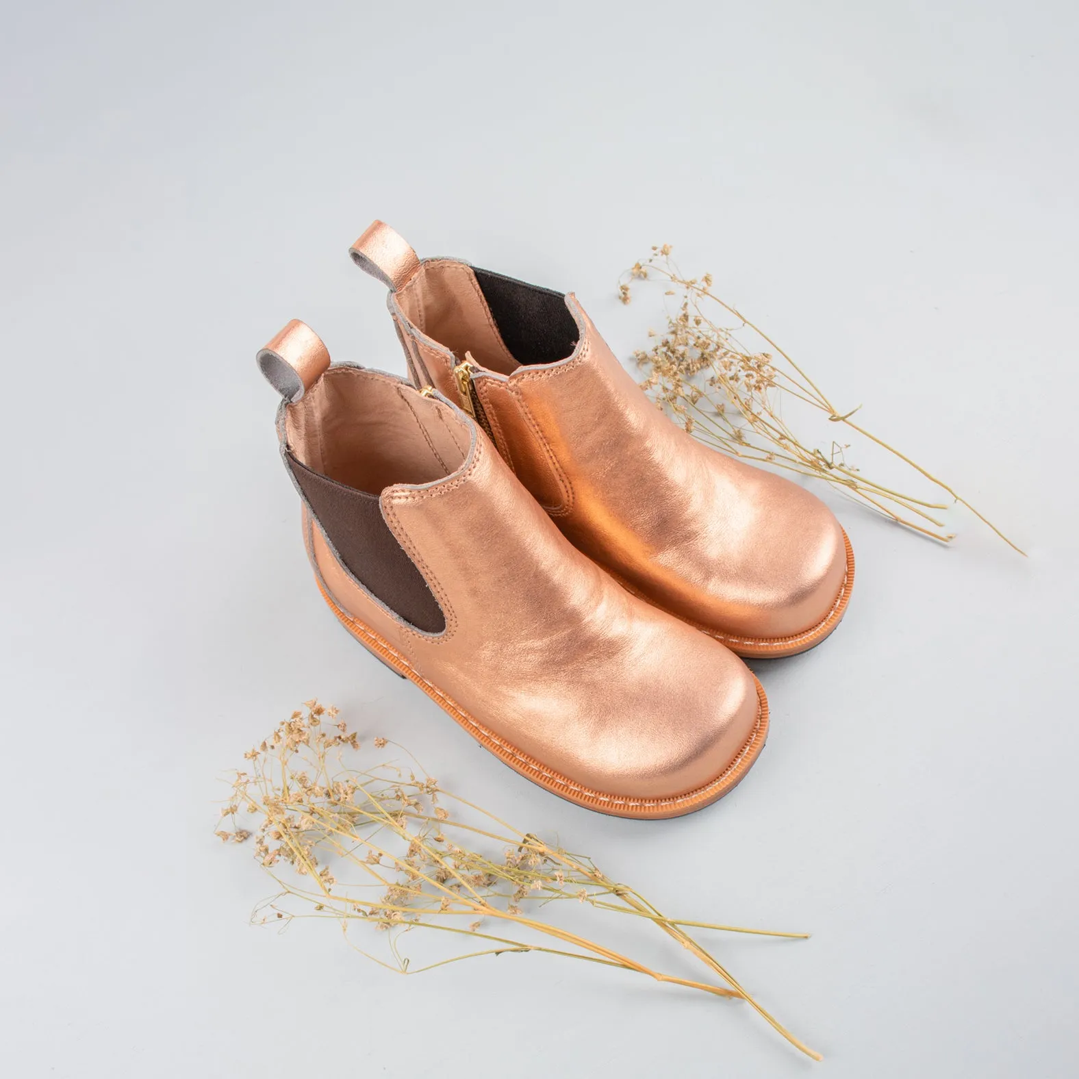 MK22778 - Chelsea Hawks Boots Rose Gold [Children's Leather Boots]