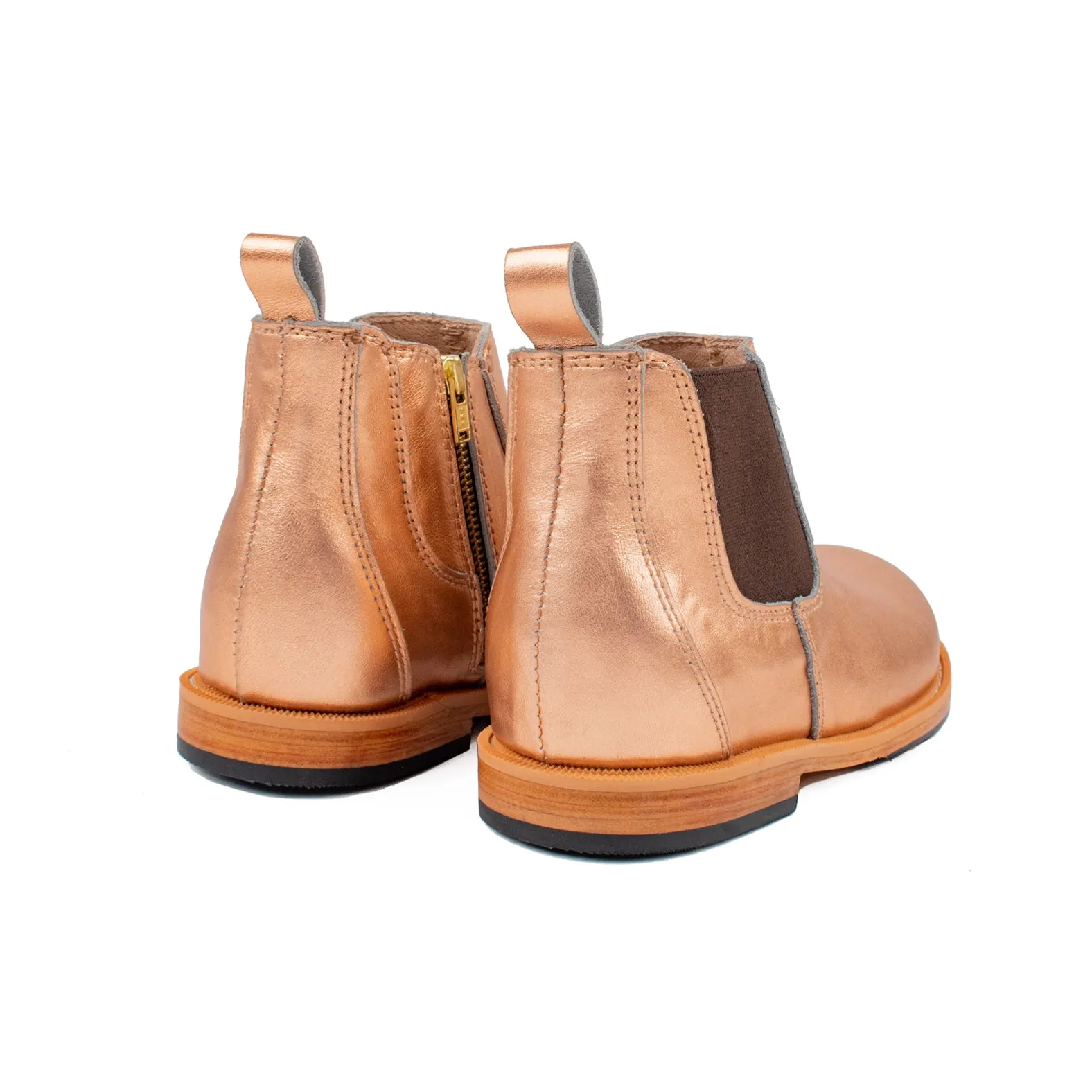 MK22778 - Chelsea Hawks Boots Rose Gold [Children's Leather Boots]