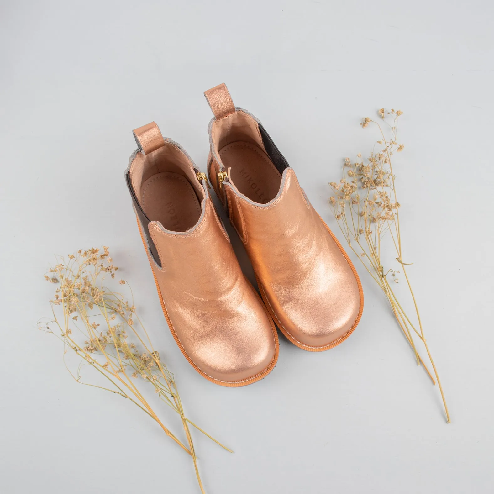 MK22778 - Chelsea Hawks Boots Rose Gold [Children's Leather Boots]