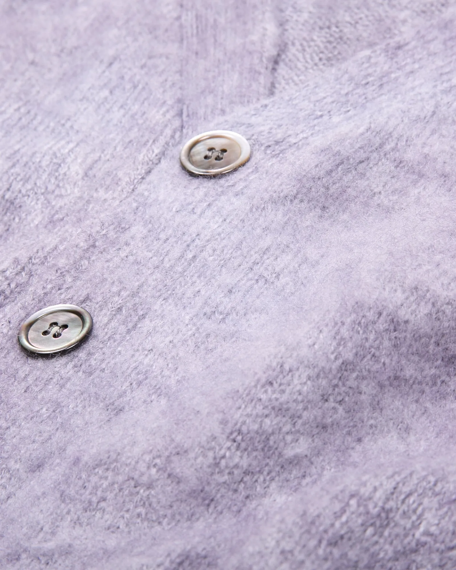 Mohair Dyed Cardigan - Purple Ash Dyed