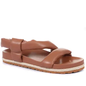 Mount Hope Leather Flatform Sandals - MOUNTHOPE / 319 936