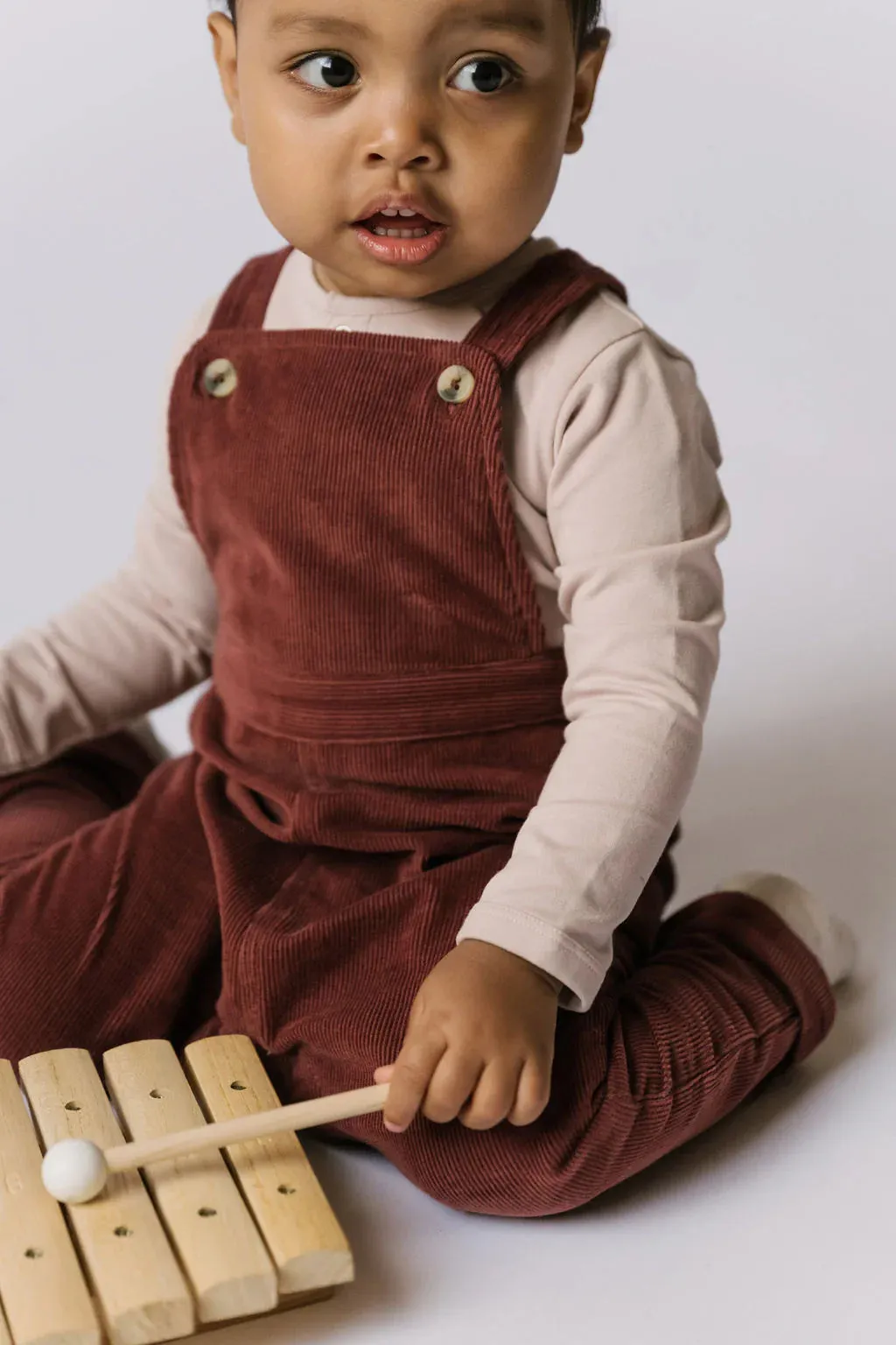 Mulberry Corduroy Overalls