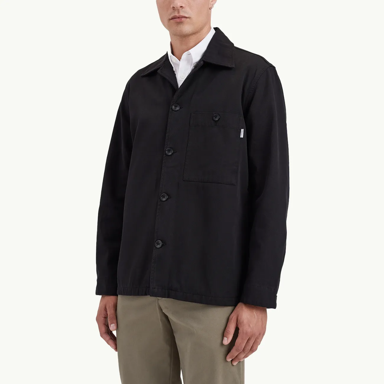 Norse Standard Twill Overshirt - Black