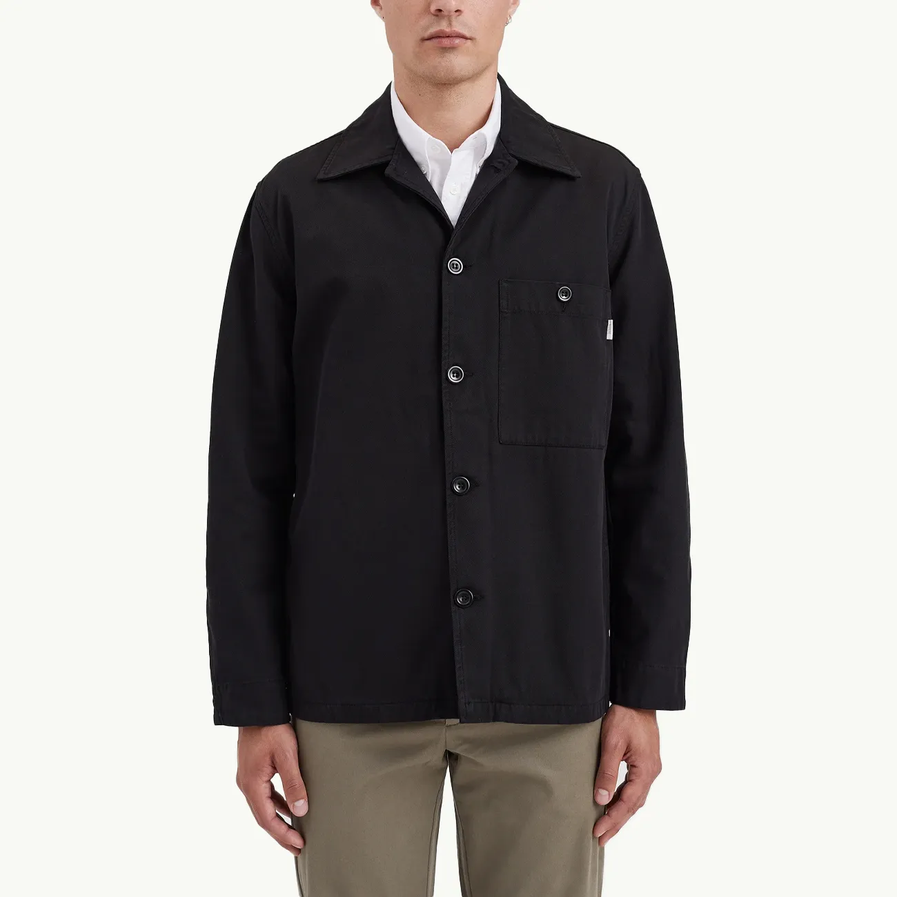 Norse Standard Twill Overshirt - Black