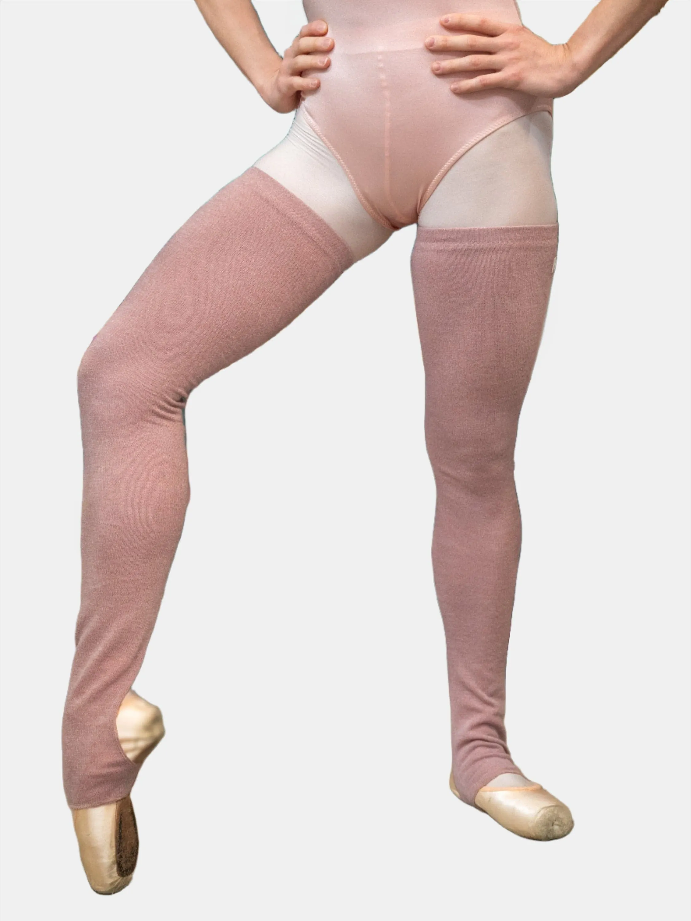 Old Rose Long Dance Leg Warmers MP907