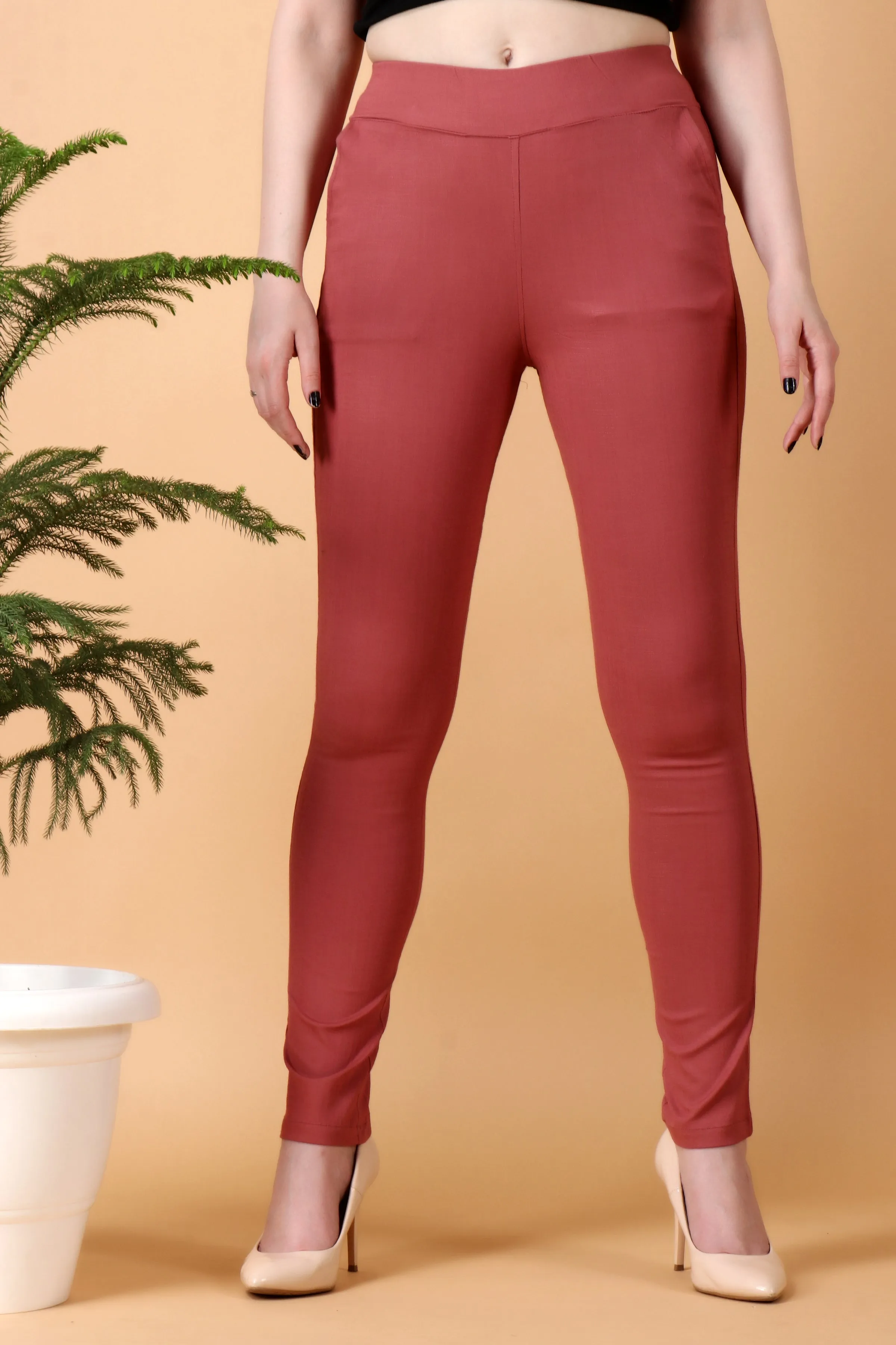 Onion Lycra Slub Pants