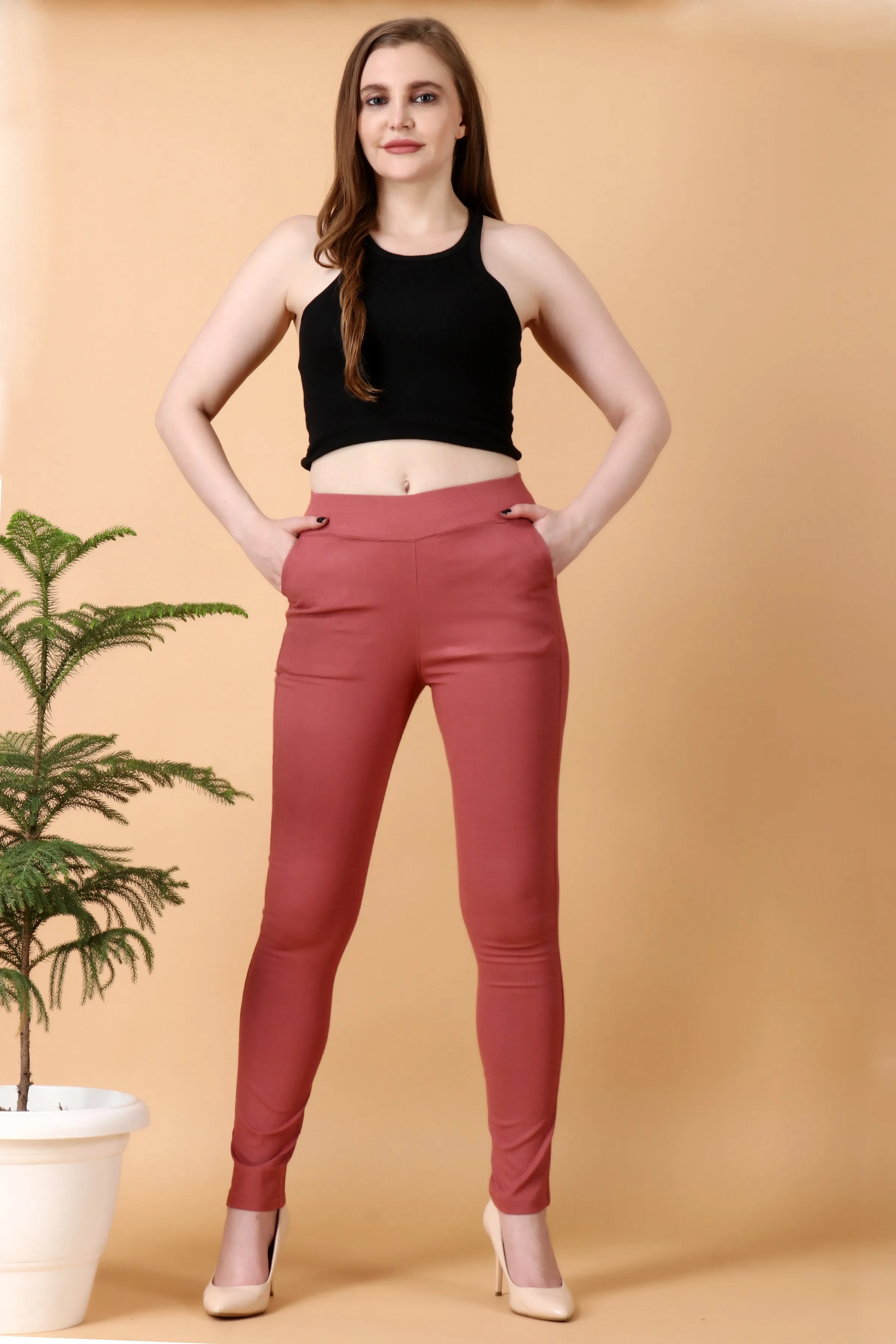 Onion Lycra Slub Pants