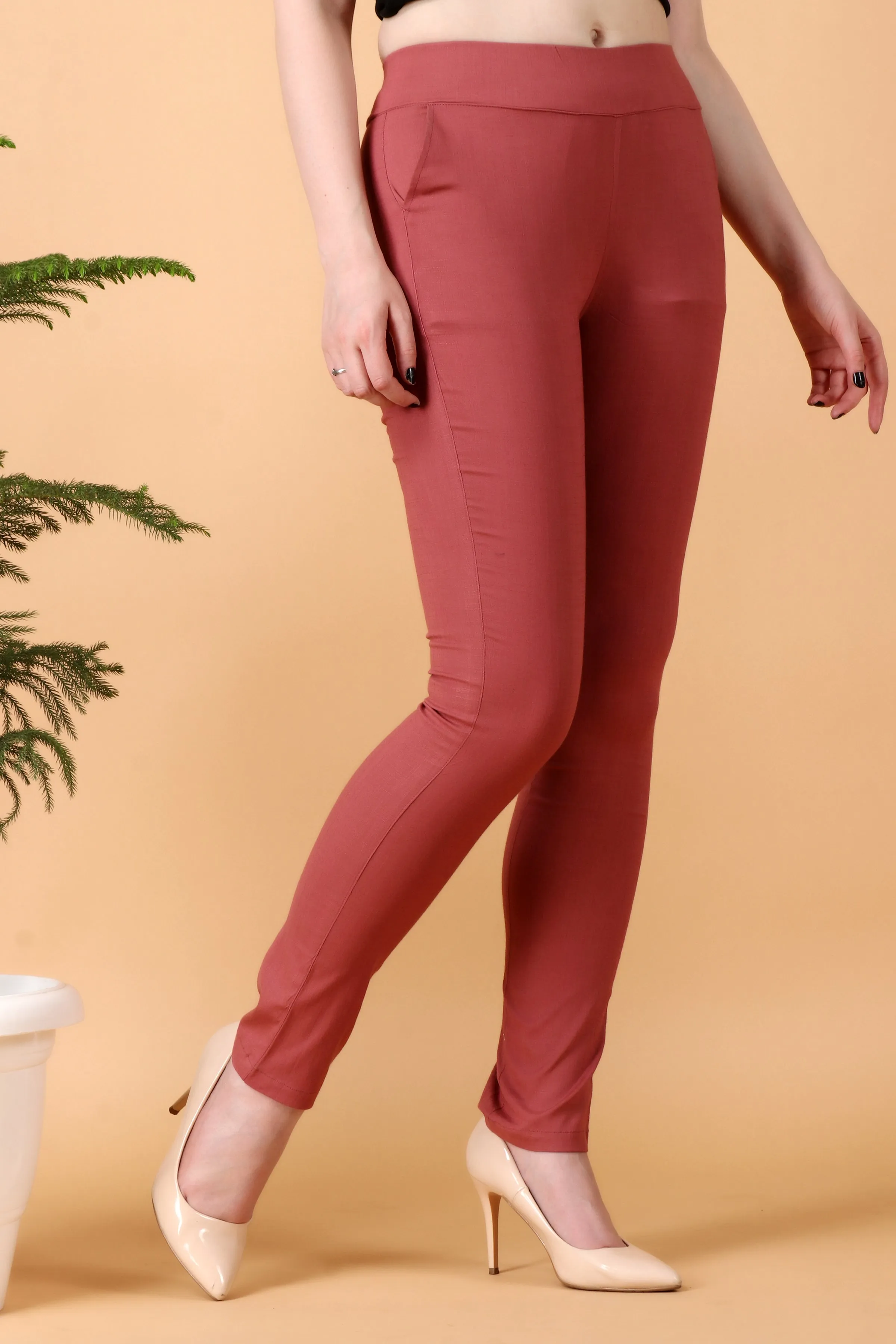 Onion Lycra Slub Pants