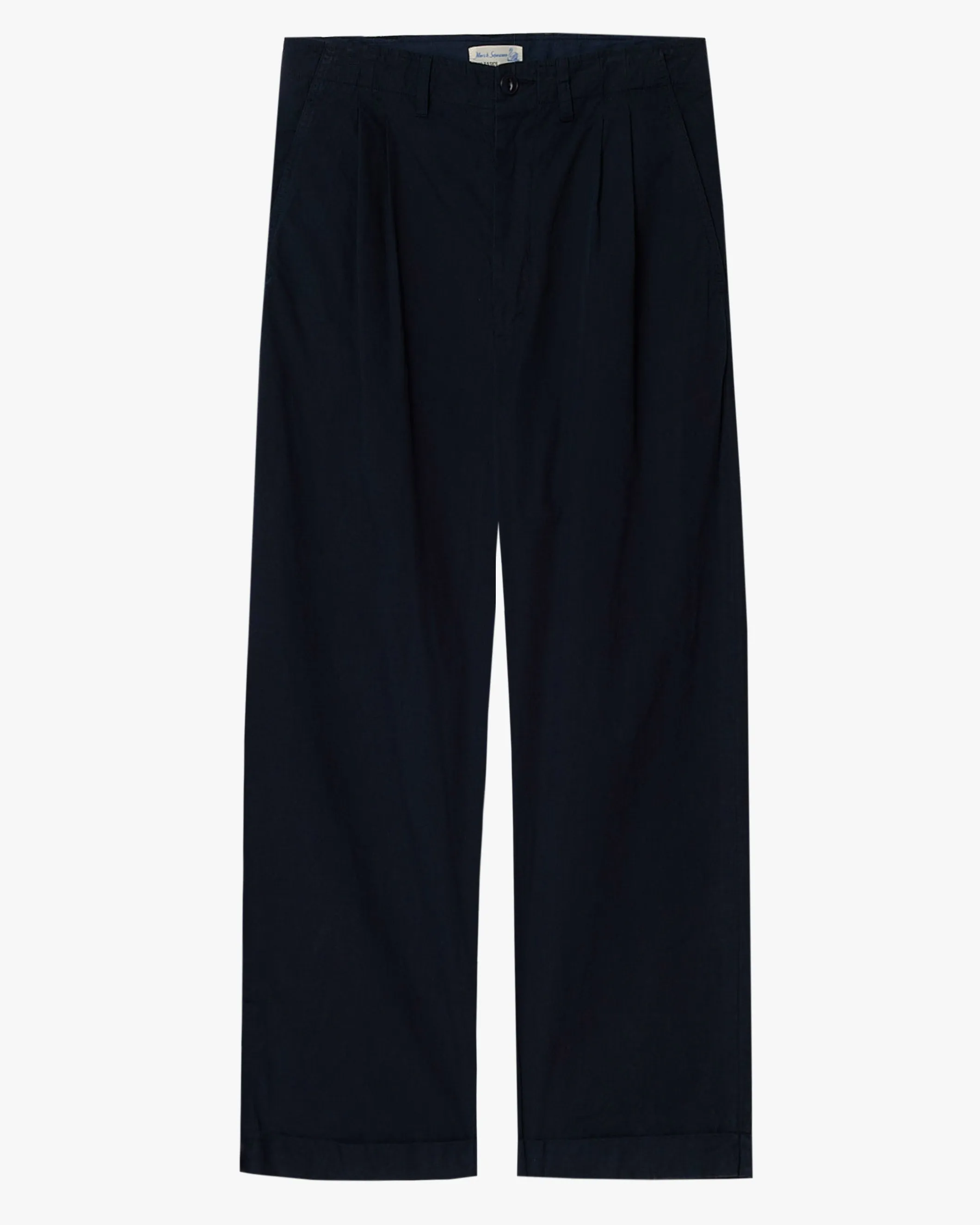 Organic Pleated-Front Pants