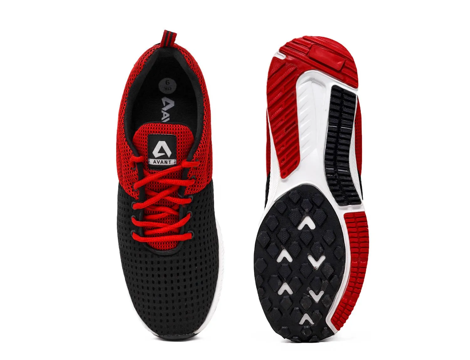 Pace Running And Training Shoes - Black/Red