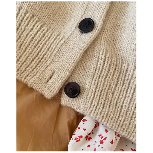 Petite Knit Champagne Cardigan Project