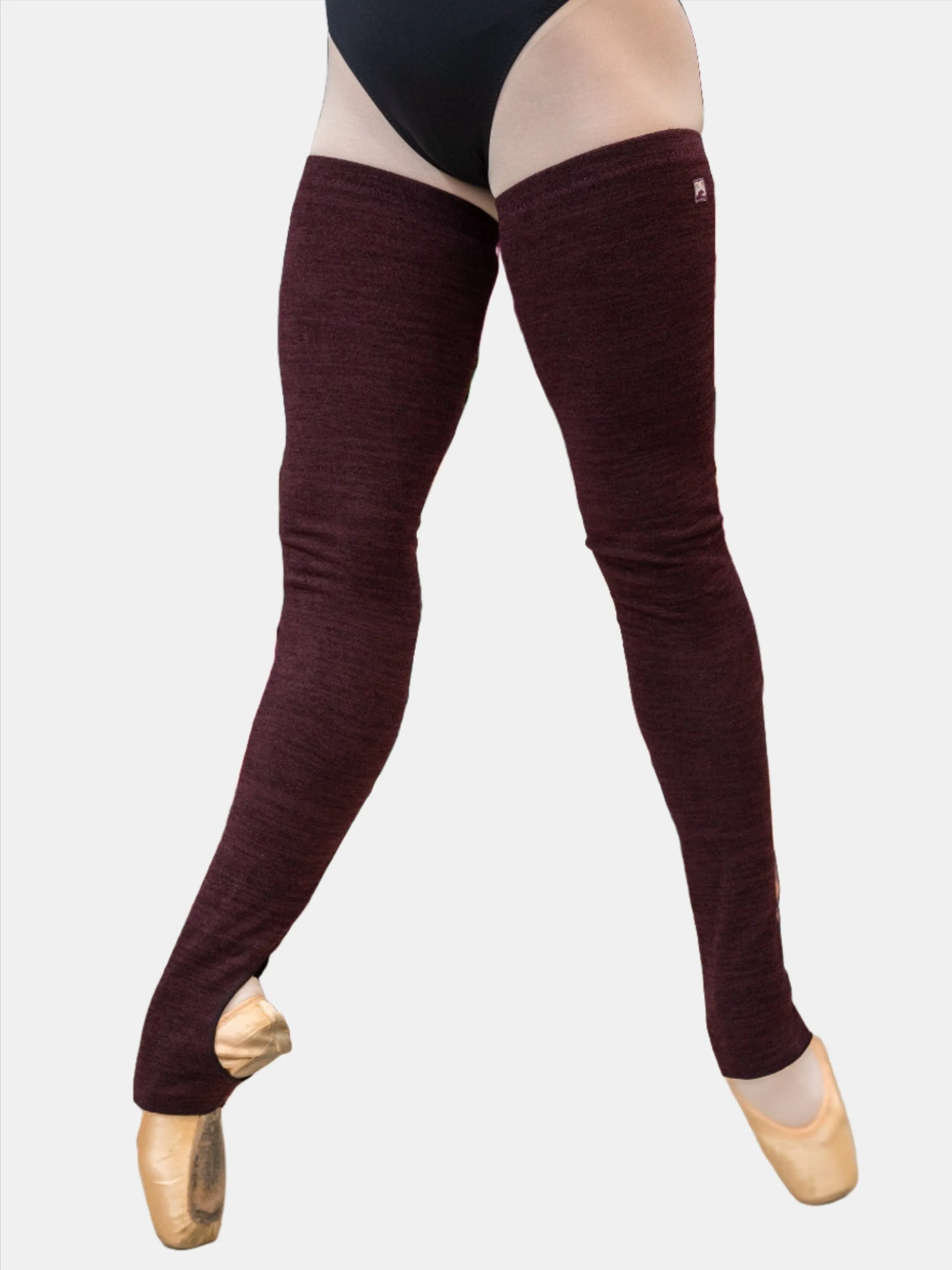 Plum Long Dance Leg Warmers MP907