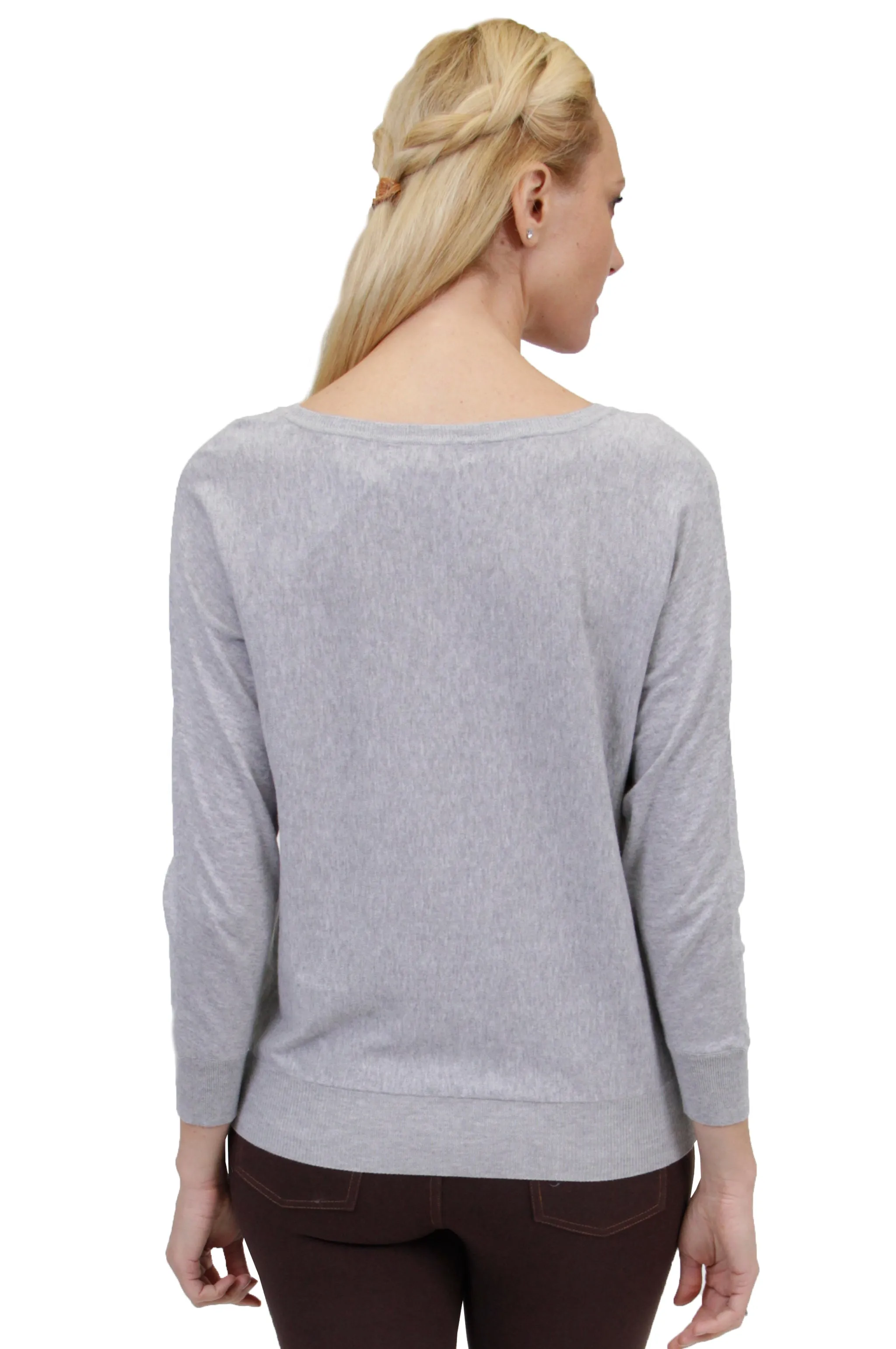 Plus Size La Cera Long Sleeve Pullover Sweater