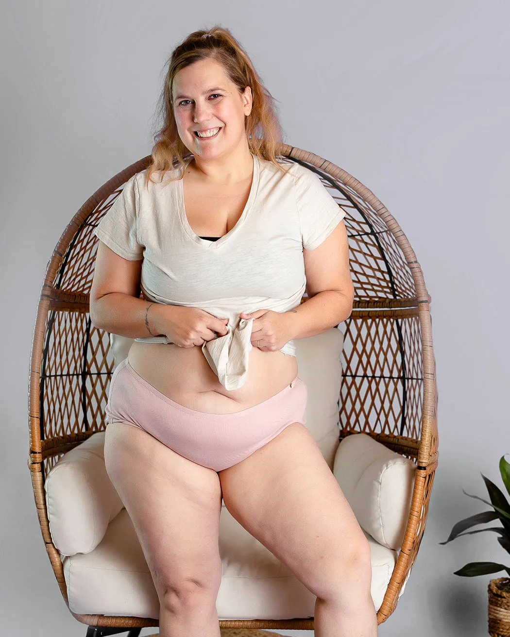 Plus Size Womens Classic Brief - 100% Organic Cotton