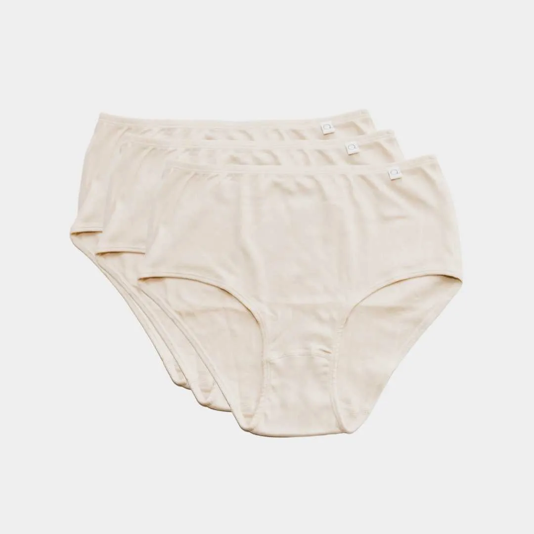 Plus Size Womens Classic Brief - 100% Organic Cotton