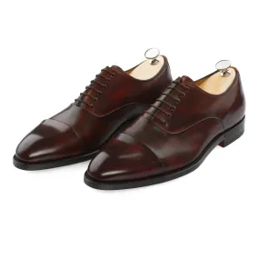 "Zaffiro" Six-Eyelet Oxford with Folded-Edge Cap Toe Detail