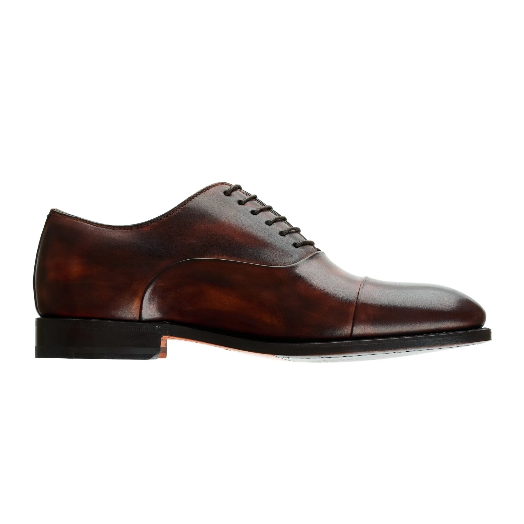 "Zaffiro" Six-Eyelet Oxford with Folded-Edge Cap Toe Detail