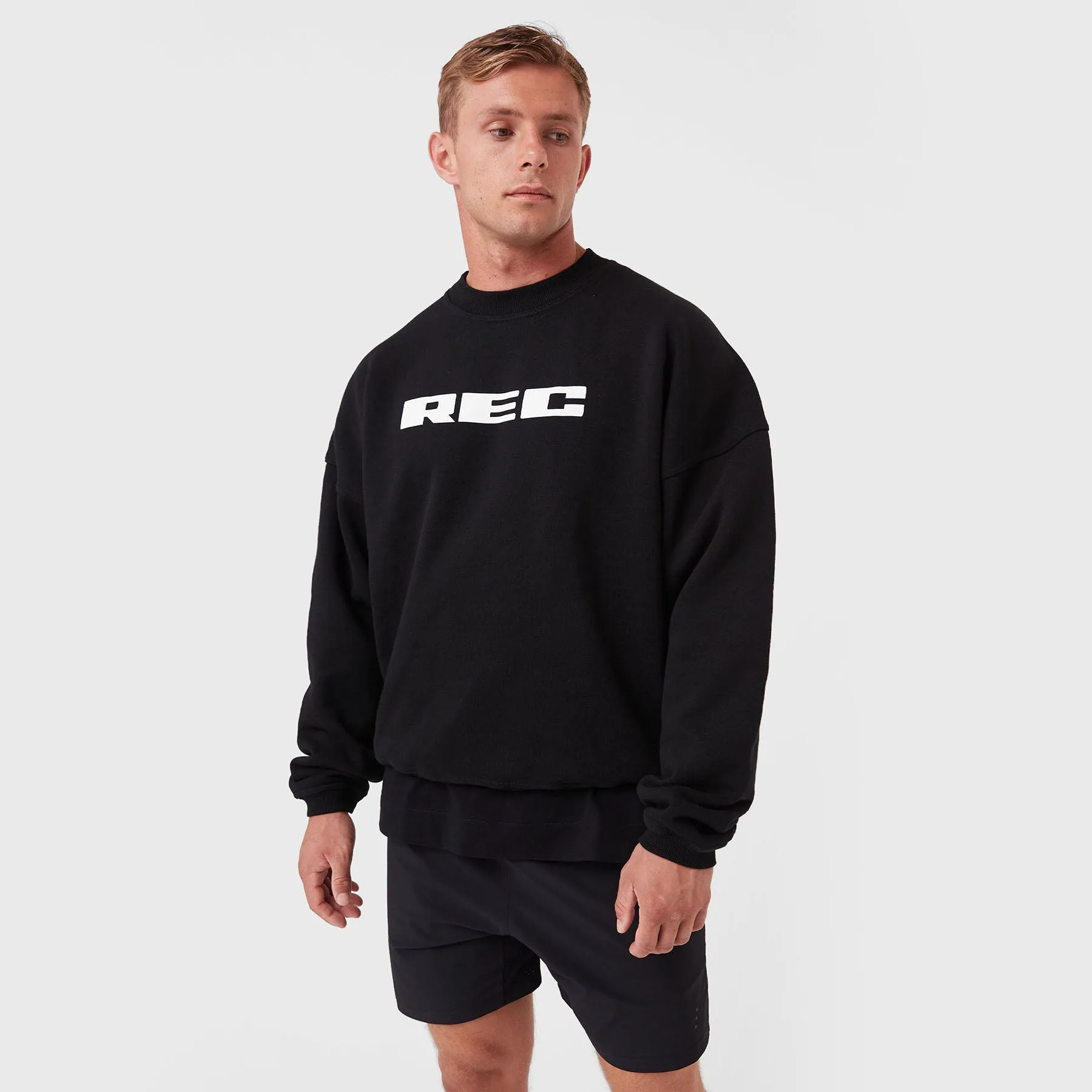 REC GEN - Mass Fleece Crew - Black