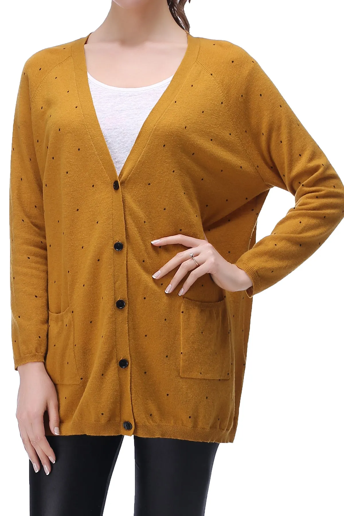 RH Classic Women's Open Front Long-Sleeve Cardigan Top Shirt Sweater Coat RH2063